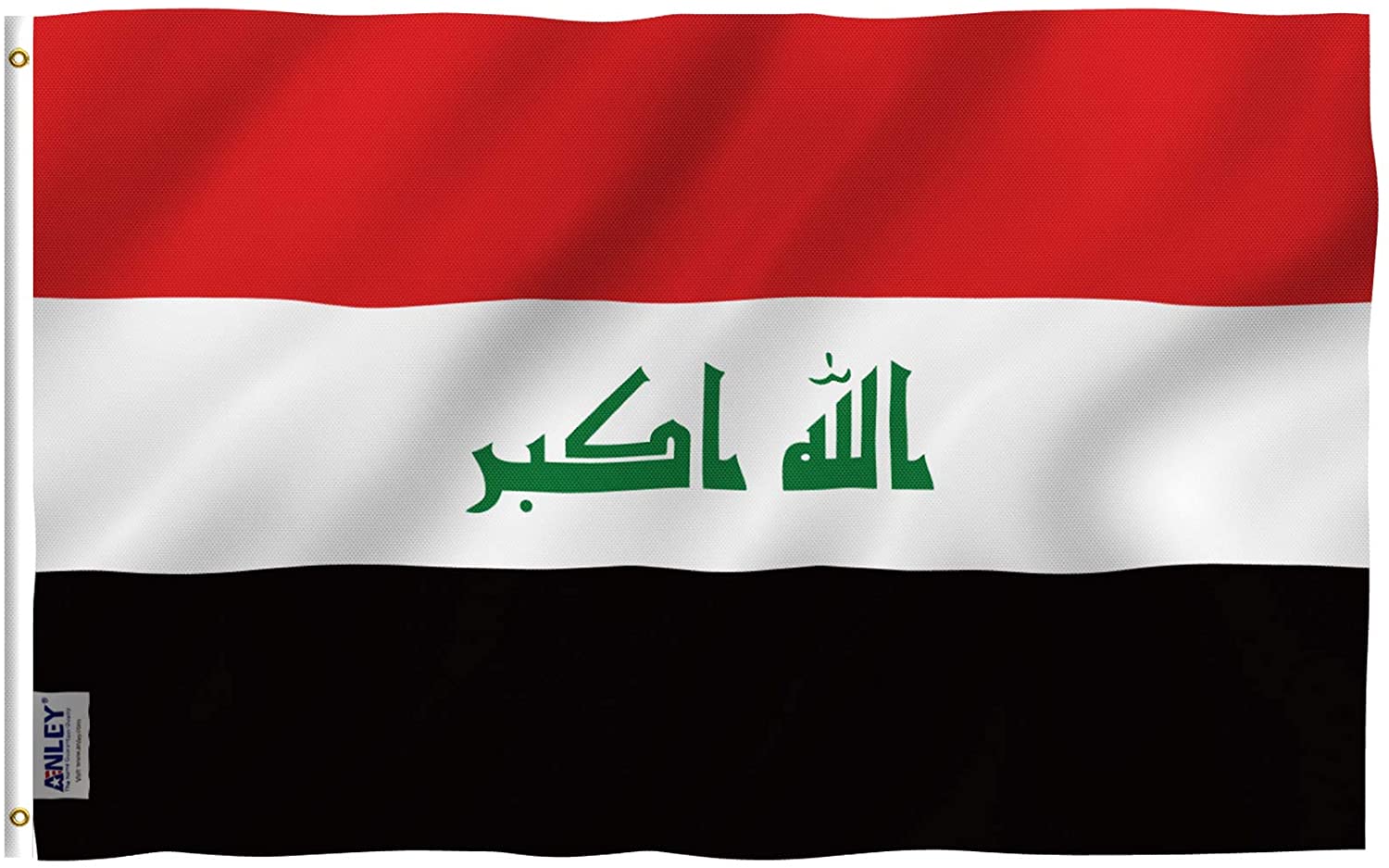 Magnet Aimant Frigo Ø38mm Drapeau Flag Maillot Echarpe Irak Iraq IQ Bagdad 