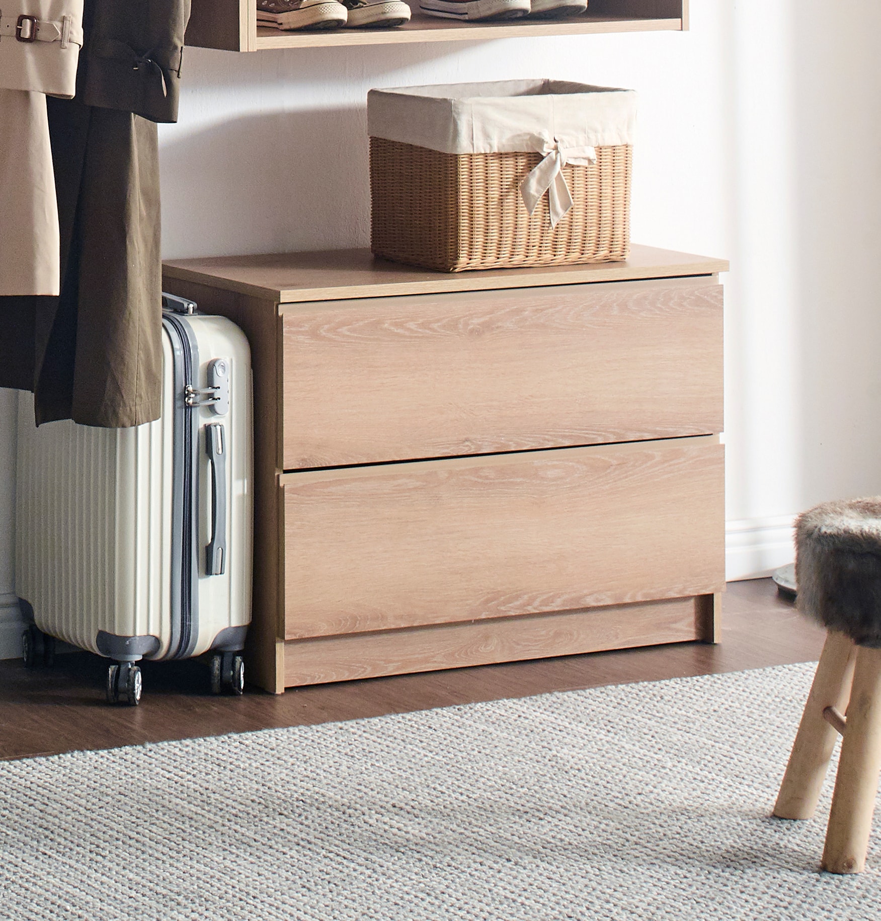 Klair Living DEVI-D OAK Wood-Closet-Kits - View #7