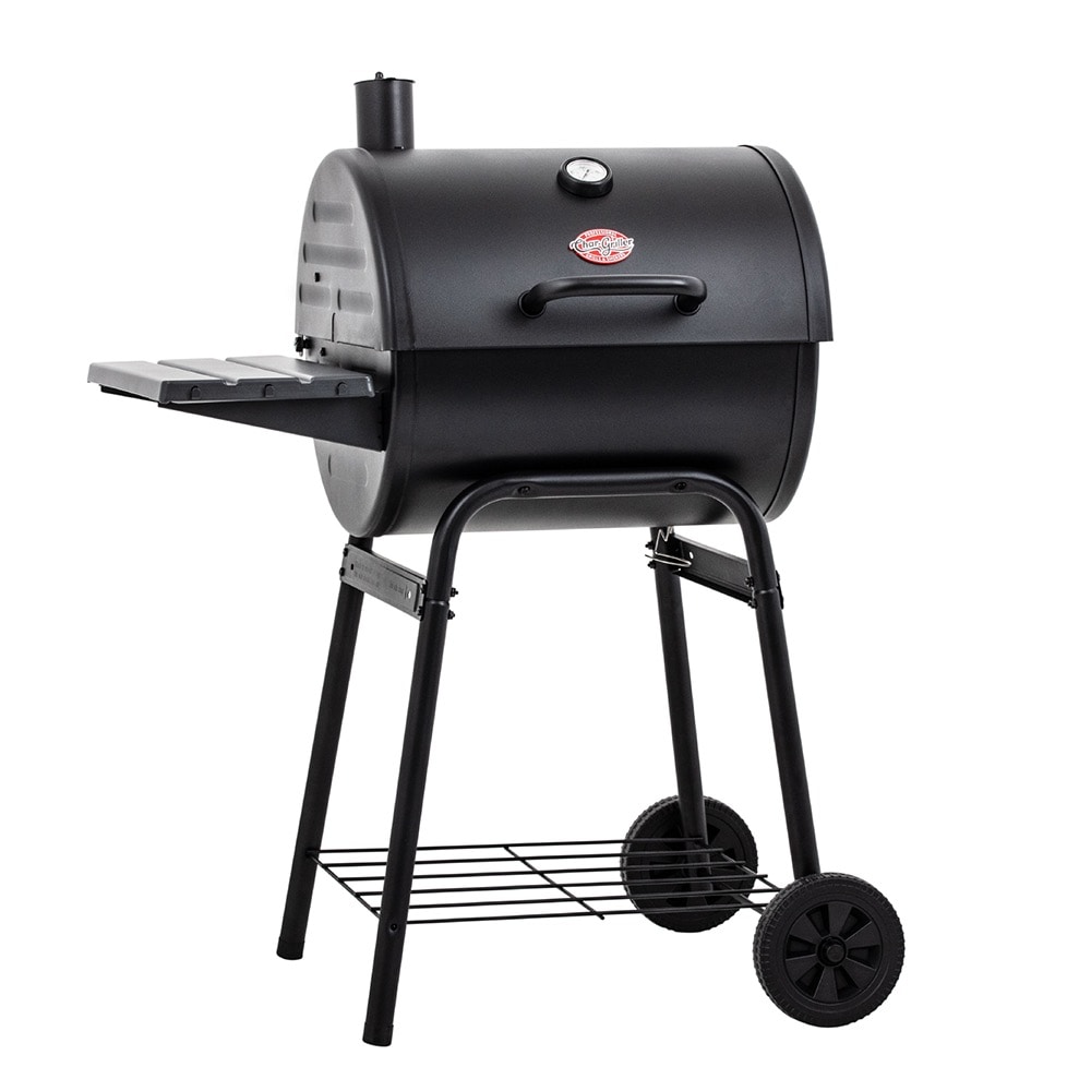 Char-Griller Wrangler 23-in Black Barrel Charcoal Grill in the Charcoal  Grills department at