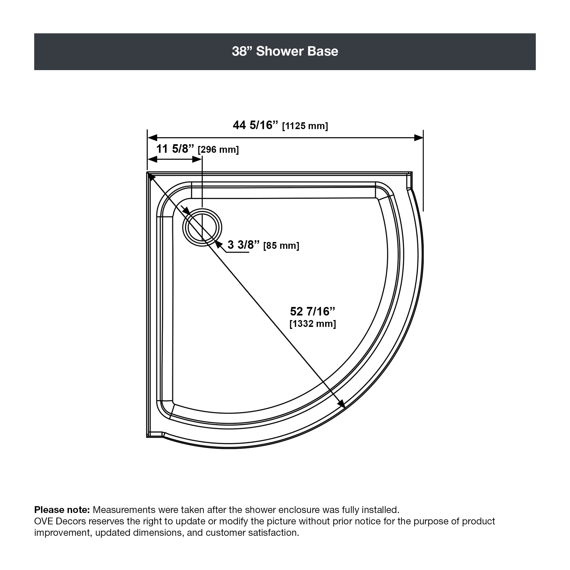 OVE Decors 15SKC-BREE38-BLK Alcove-Shower-Kit - View #13