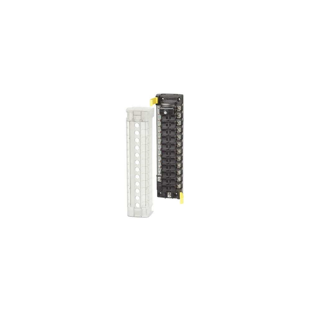  SWDMR1950 Blue Sea Systems BS-5054 12-Circuit Independent Source Circuit Breaker Block with Negative Bus