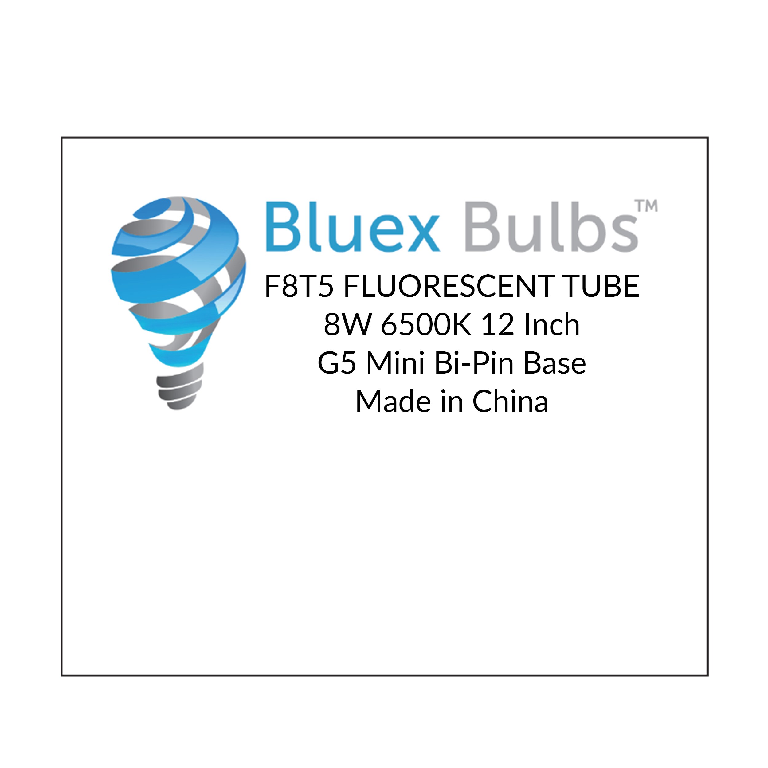 Bluex Bulbs BlueX FL 8 Watt EQ T5 Daylight G5.3 Base Dimmable Fluorescent Tube Light Bulb F8T5 FL 65K 4PK at Lowes