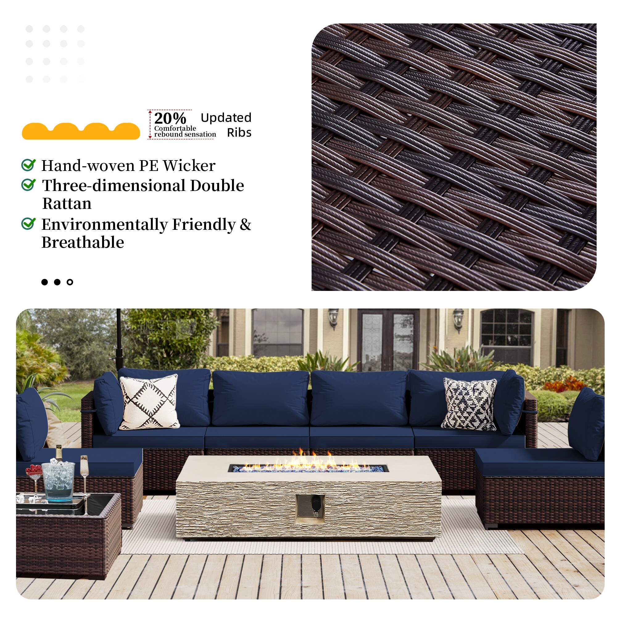 Patio Watcher LS-RT7-56HBE-B2 Patio-Conversation-Sets - View #4