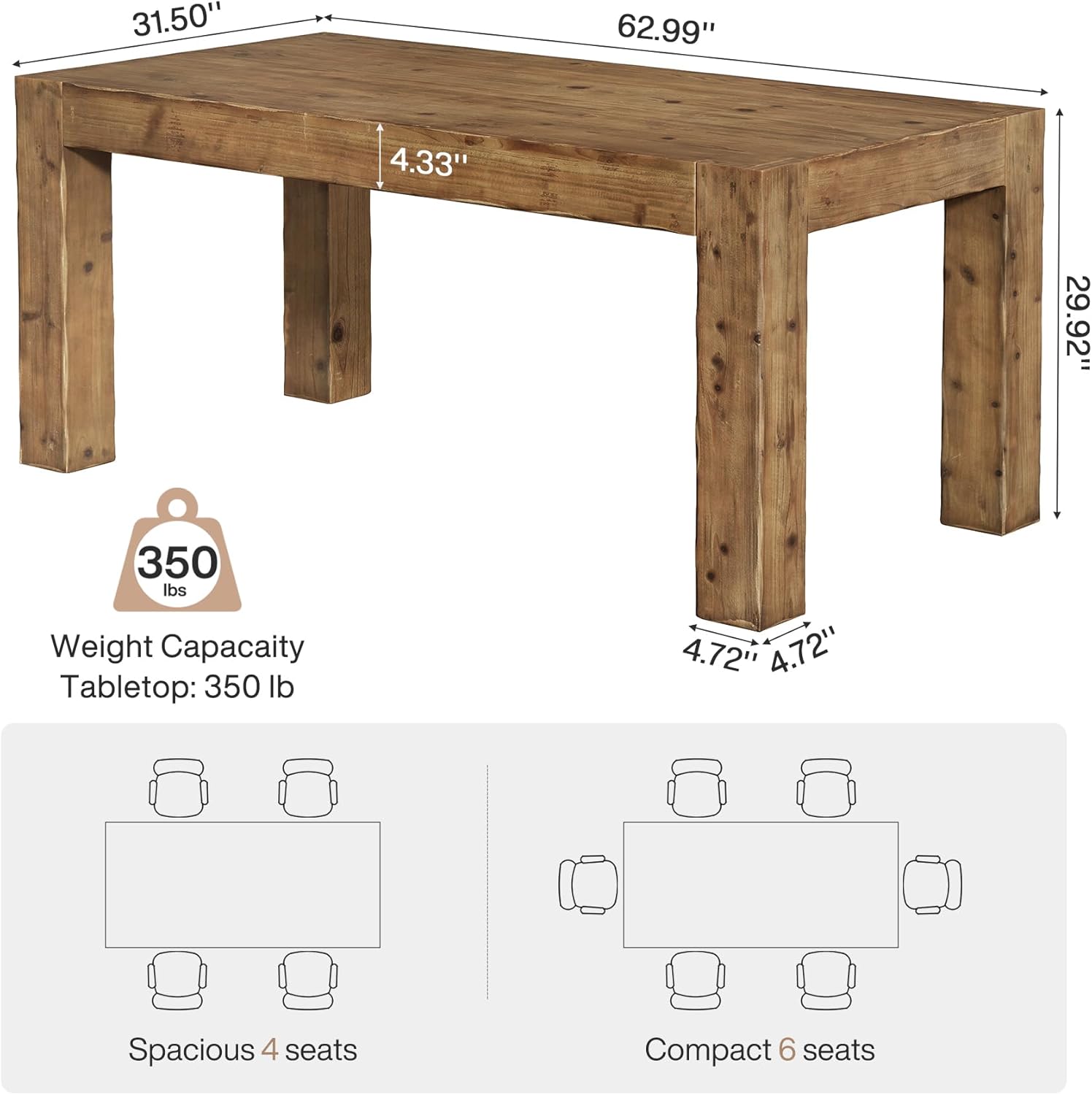 LITTLE TREE LWLT-HL0244-CLL Dining-Tables - View #4