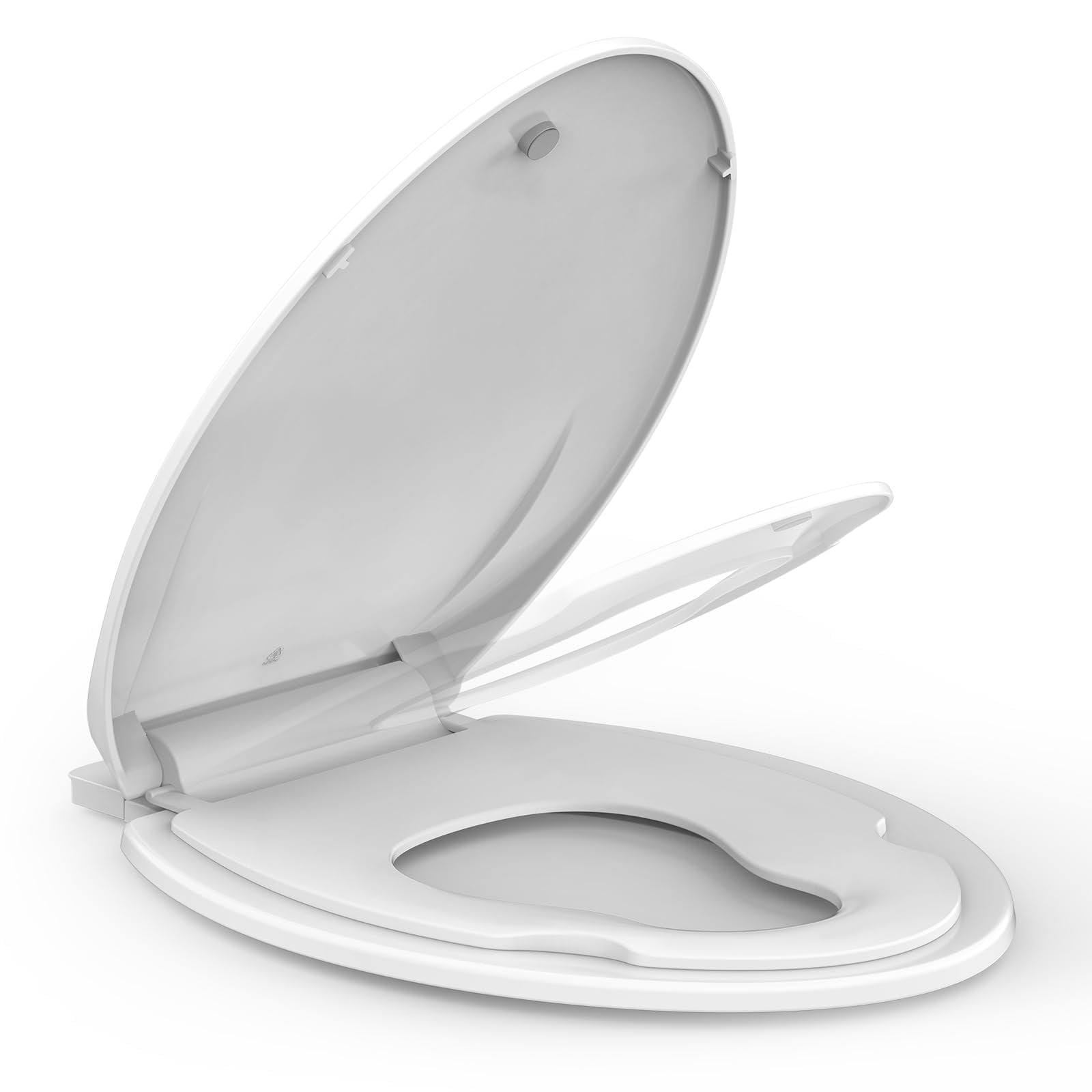 Garvee - Soft Close Commercial Toilet Seat with Built in Toddler Potty Training No Wiggle Durable...