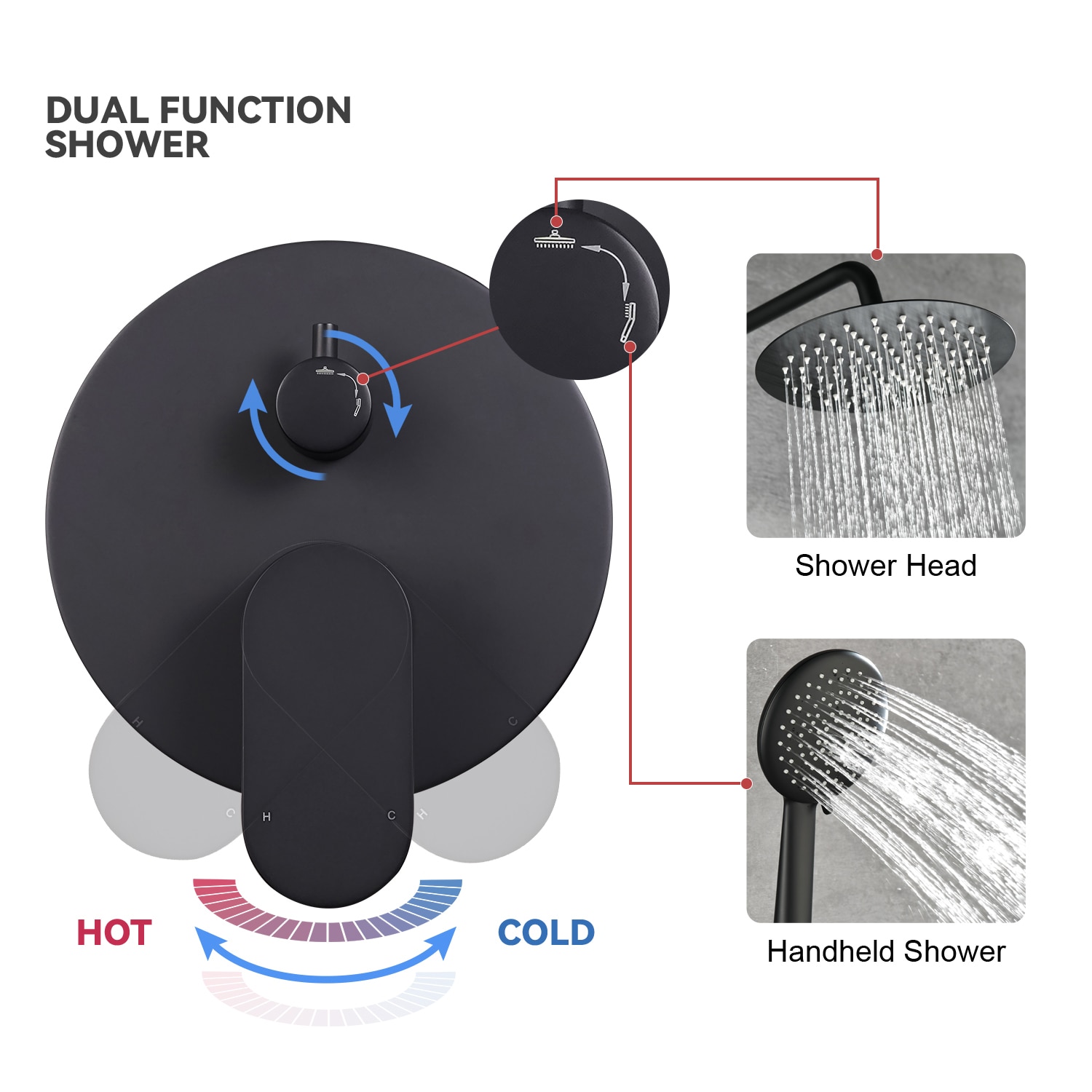 Pouuin VS-200S Showerhead-Bar-Panels - View #6