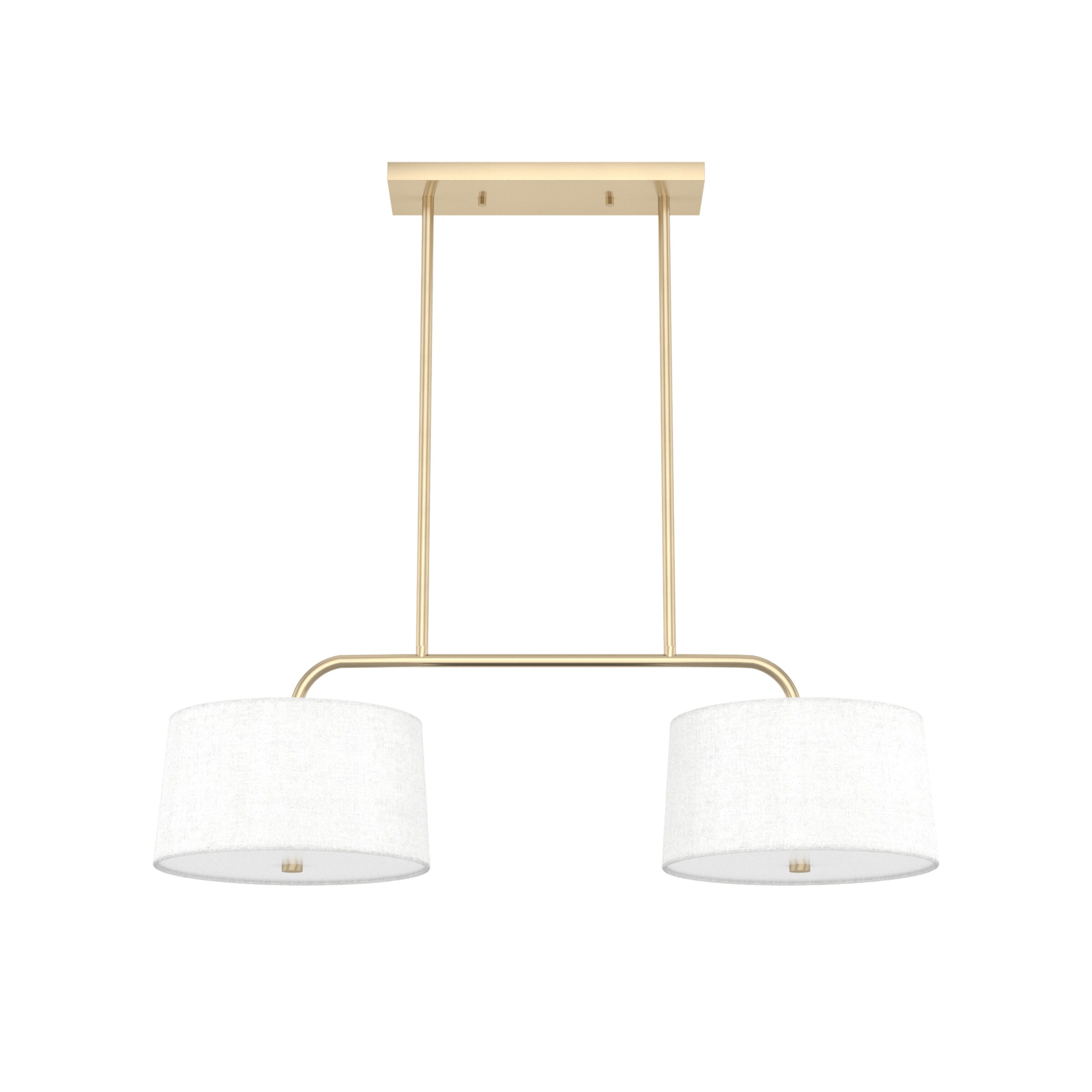 Hunter 19895 Cottage Hill 4 -Light Alturas Gold Modern/contemporary Drum Large Hanging Kitchen island light
