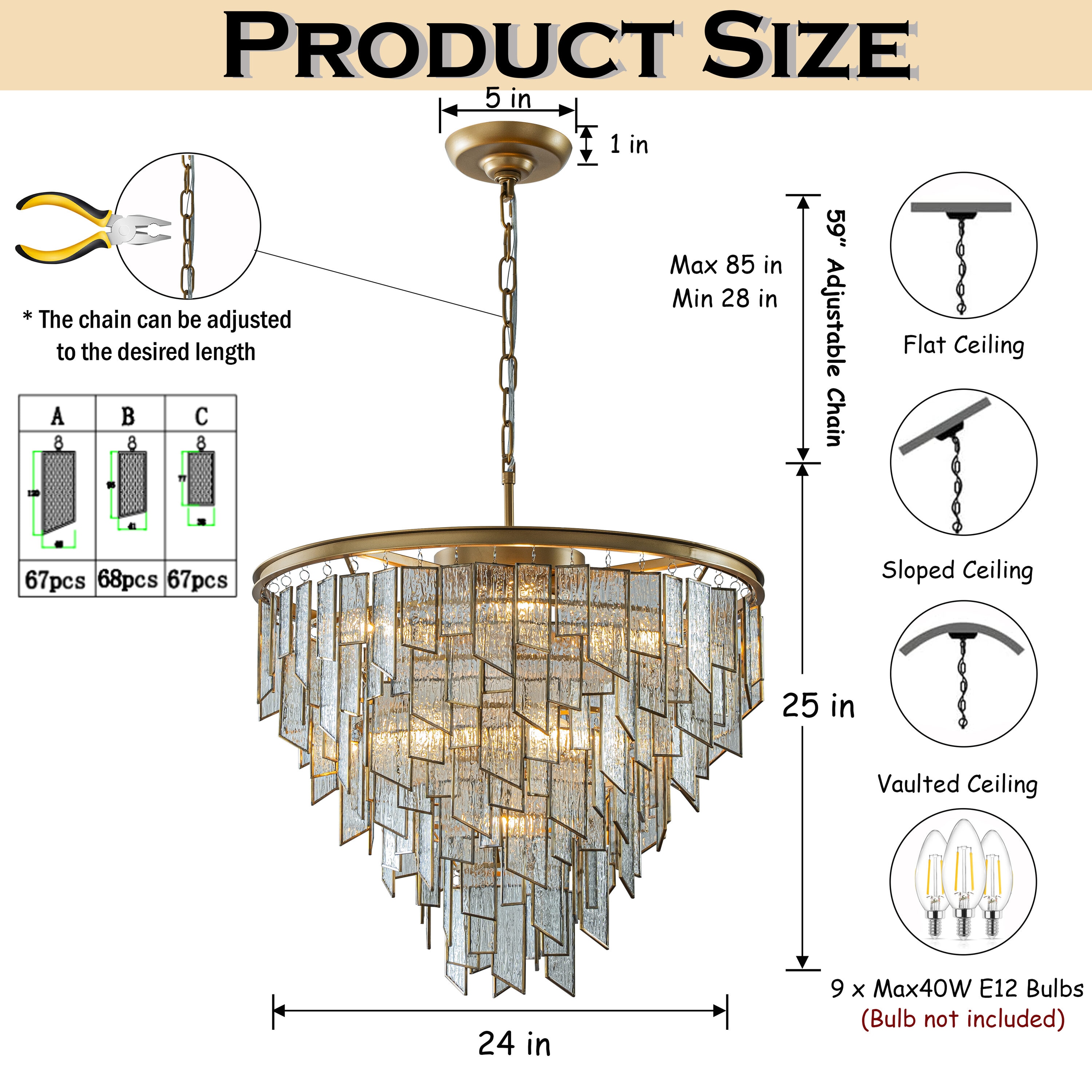 AloaDecor Lighting L7089D60MAB09A b090015 - View #3