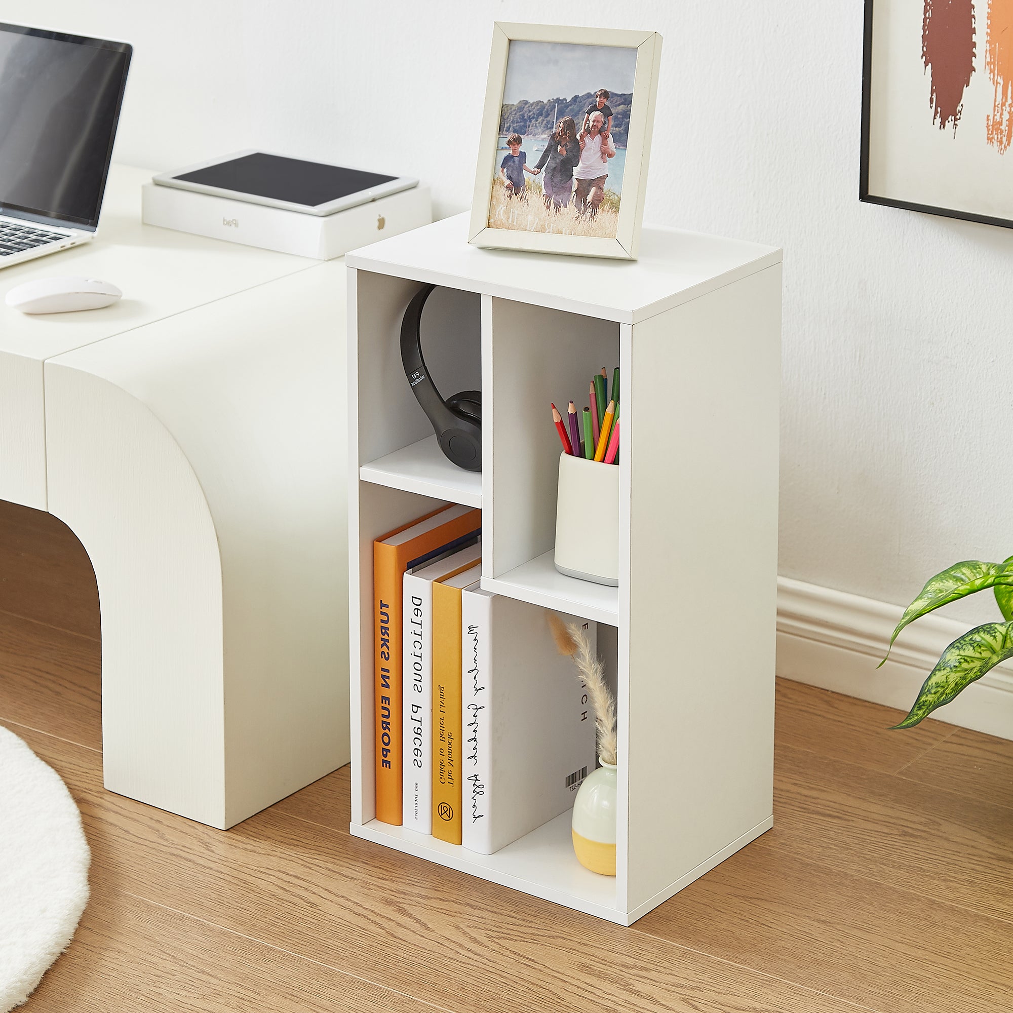 Vecelo LOE-B06-WHT bookcases - View #2