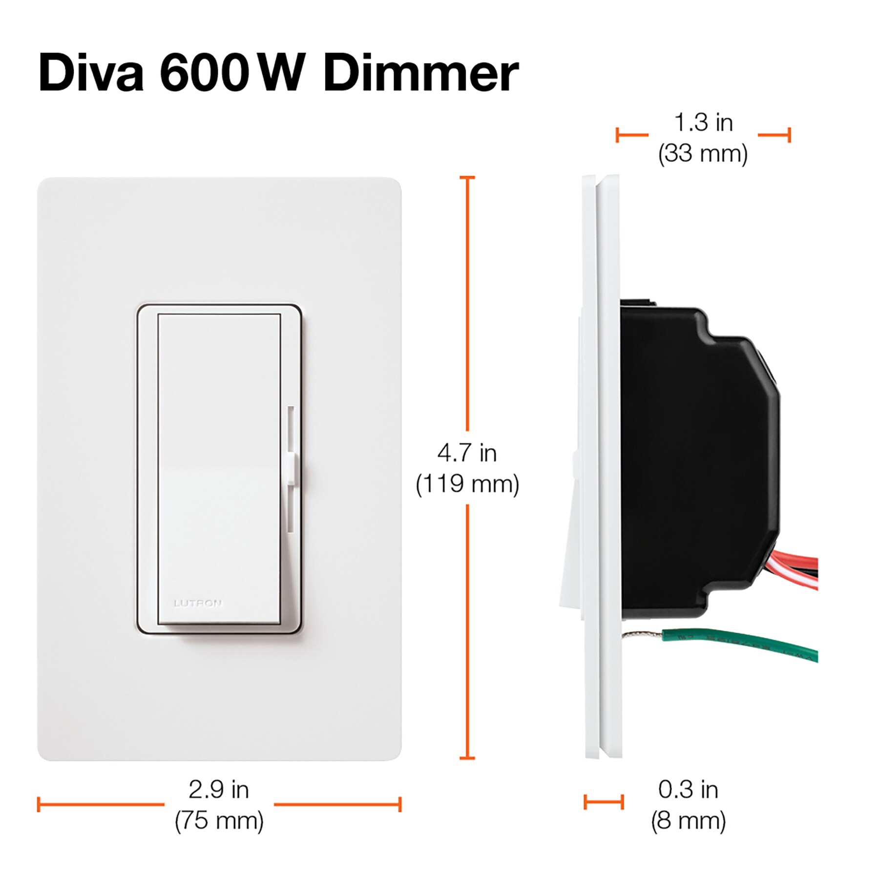 Lutron DVW-600PH-AL Light-Dimmers - View #4