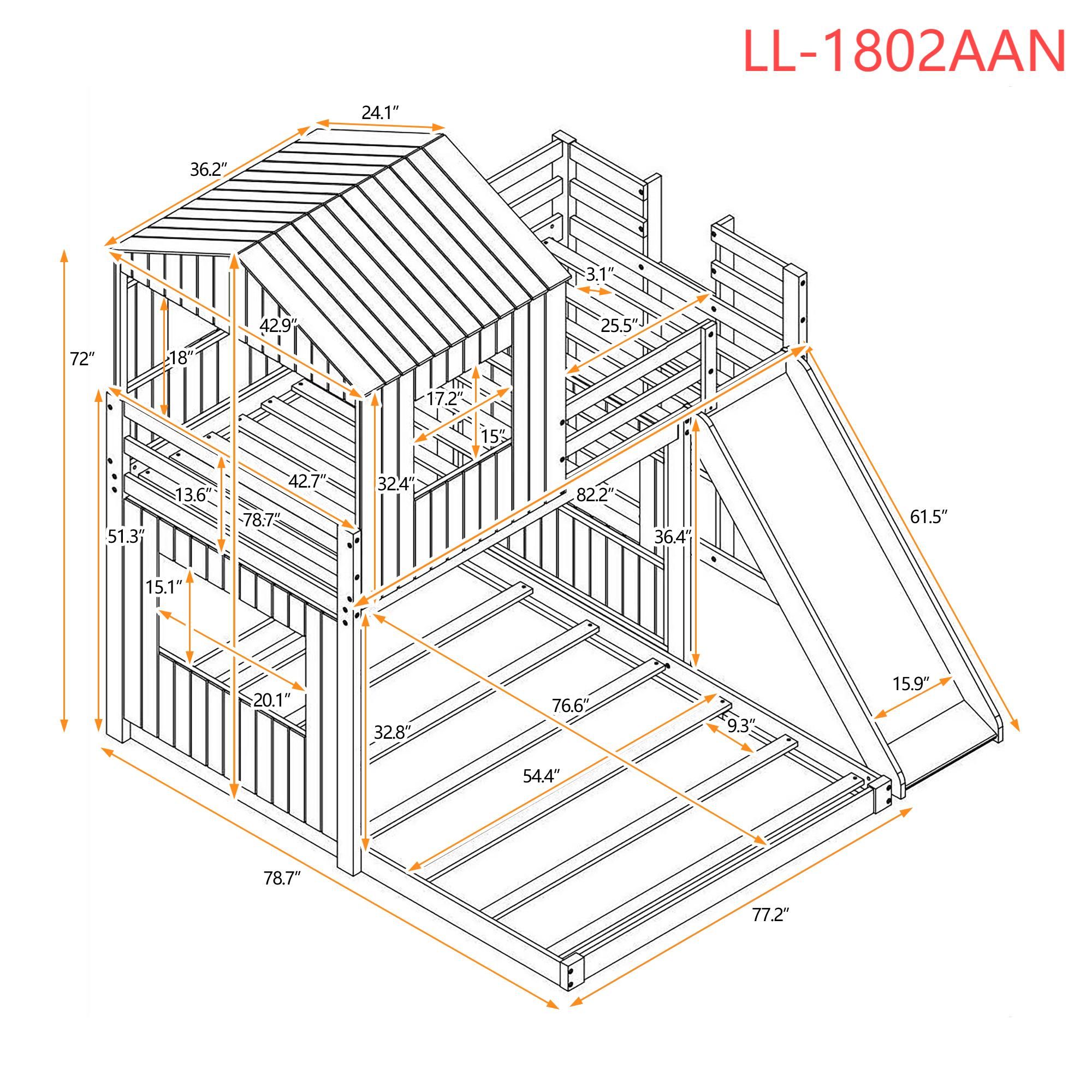 Yiekholo LL-1802AAN Bunk-Beds - View #4