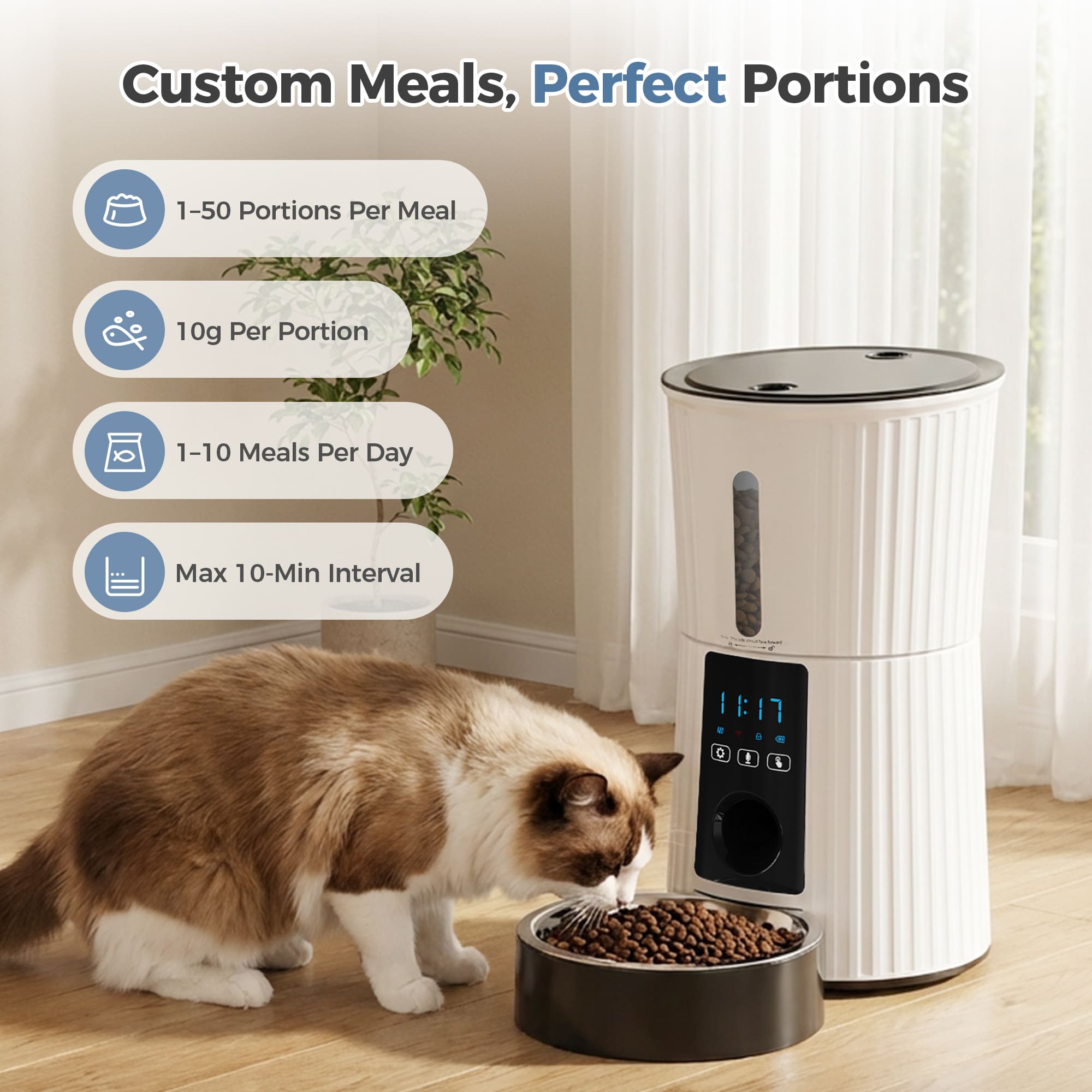 Sweetcrispy L-PC-WSQ1WWF-4WT Pet-Feeder - View #2
