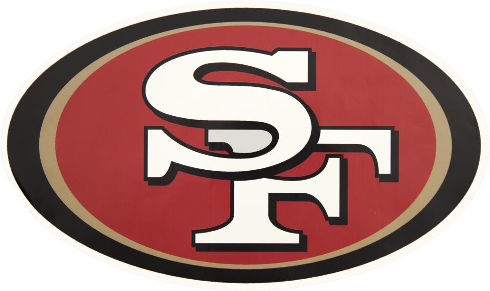 Applied Icon San Francisco 49ers 6-in x 5-1/4-in Aluminum Information  Display Outdoor Graphic at