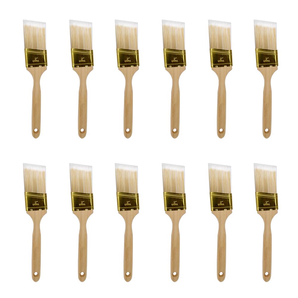 ACTION 1 2 In Reusable Polyester Angle Brush Set 12 Pack In The Paint 40426612