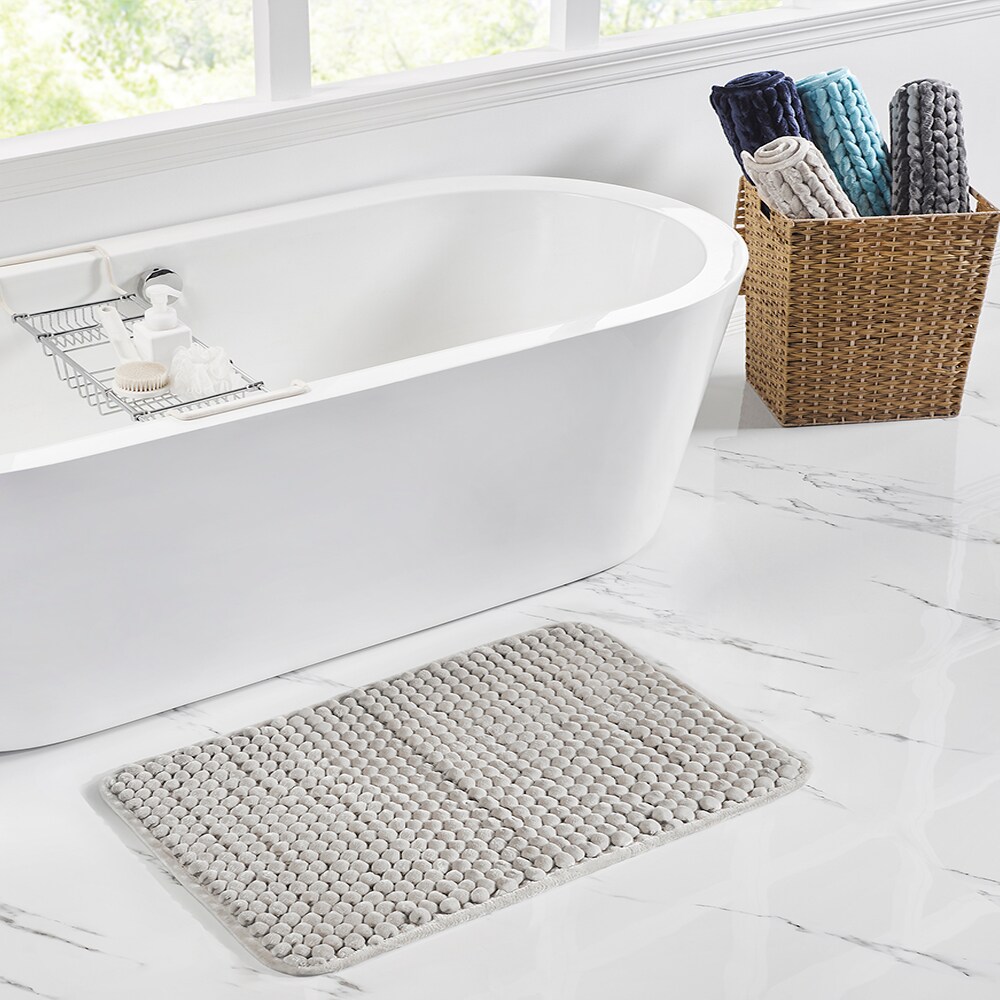 Better Trends BAAL1724SD 17-Inches x 24-Inches Sand Polyester Bath rug