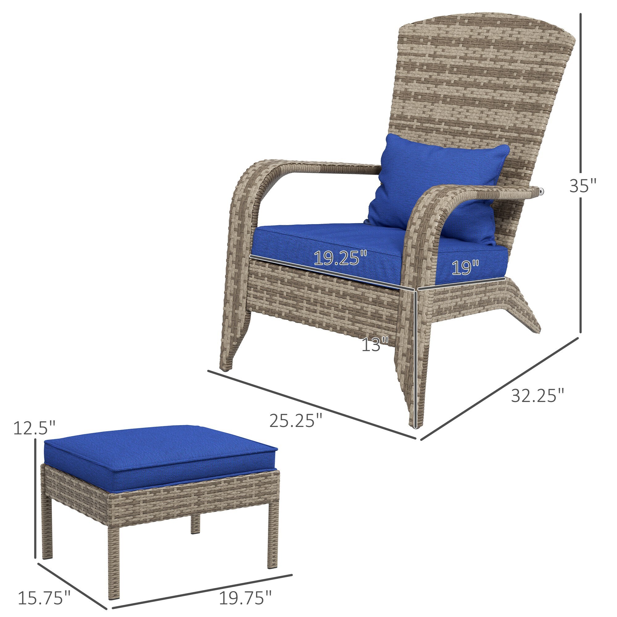 Miki Shinly AB-4016-143JJ Patio-Chairs - View #2