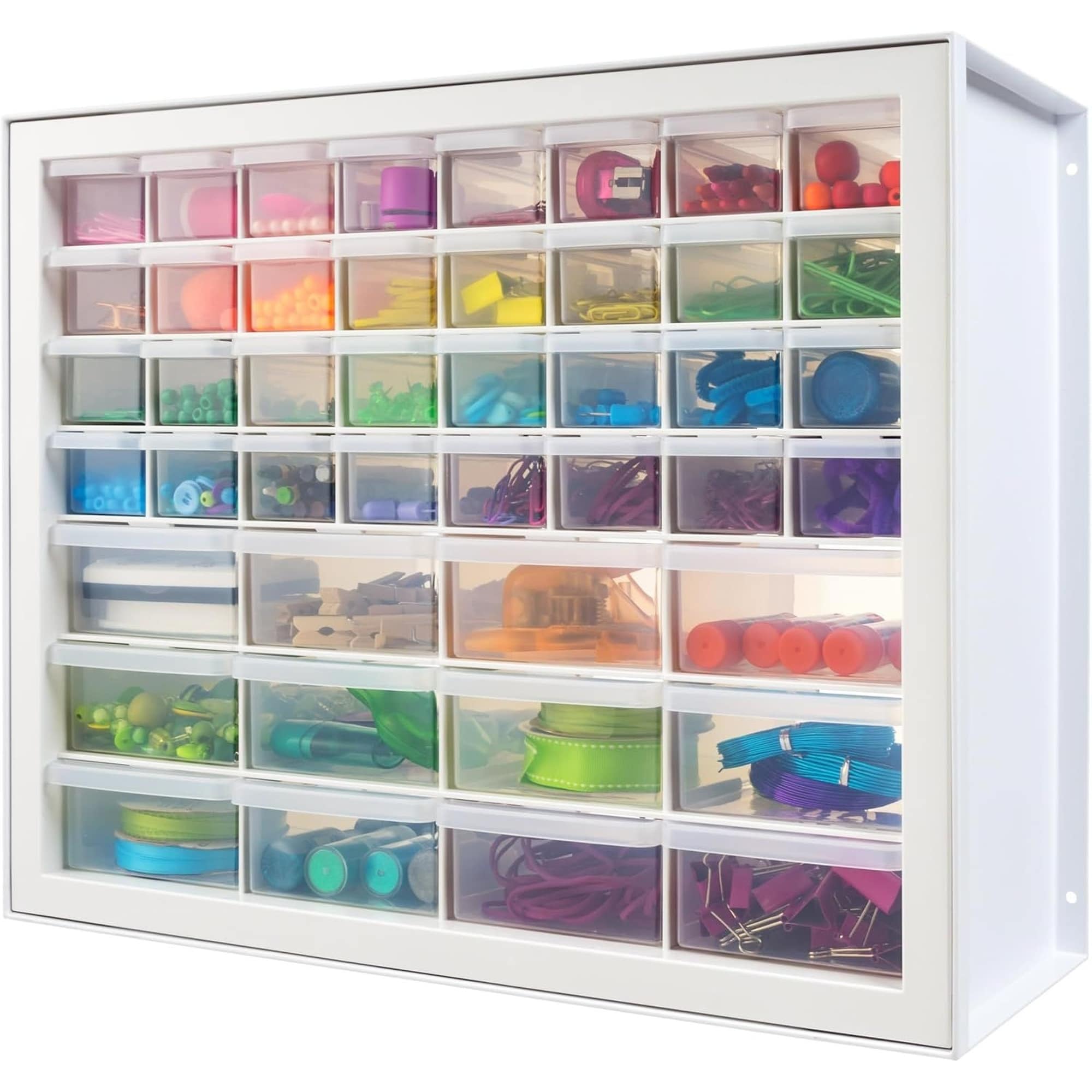 OGETFUUR 44 Drawer Organizer Small Parts Cabinet Chest for Hardware Electronics Nuts Bolts Storage