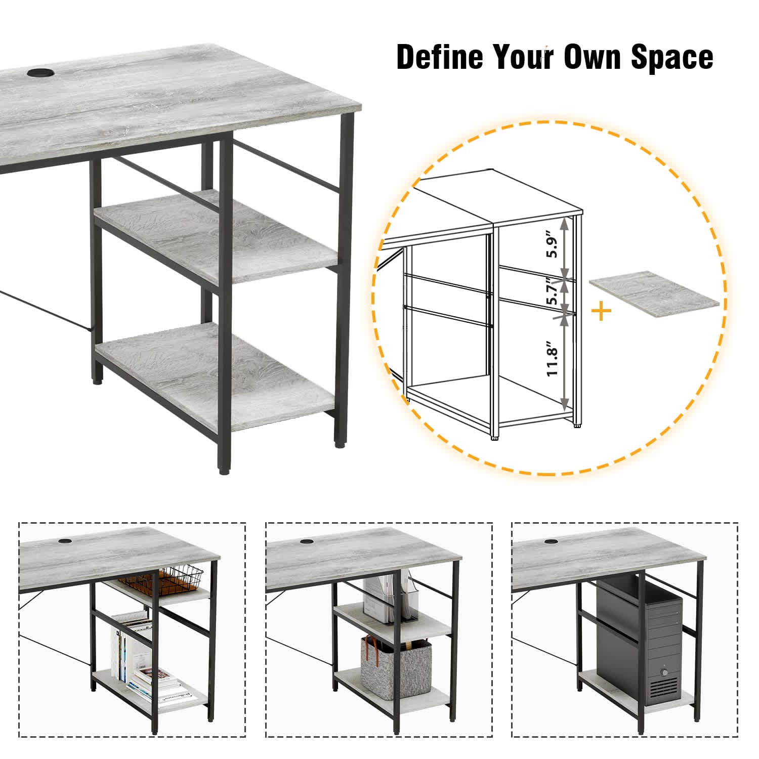 Bestier LOW-15158-D31BSH desks - View #2