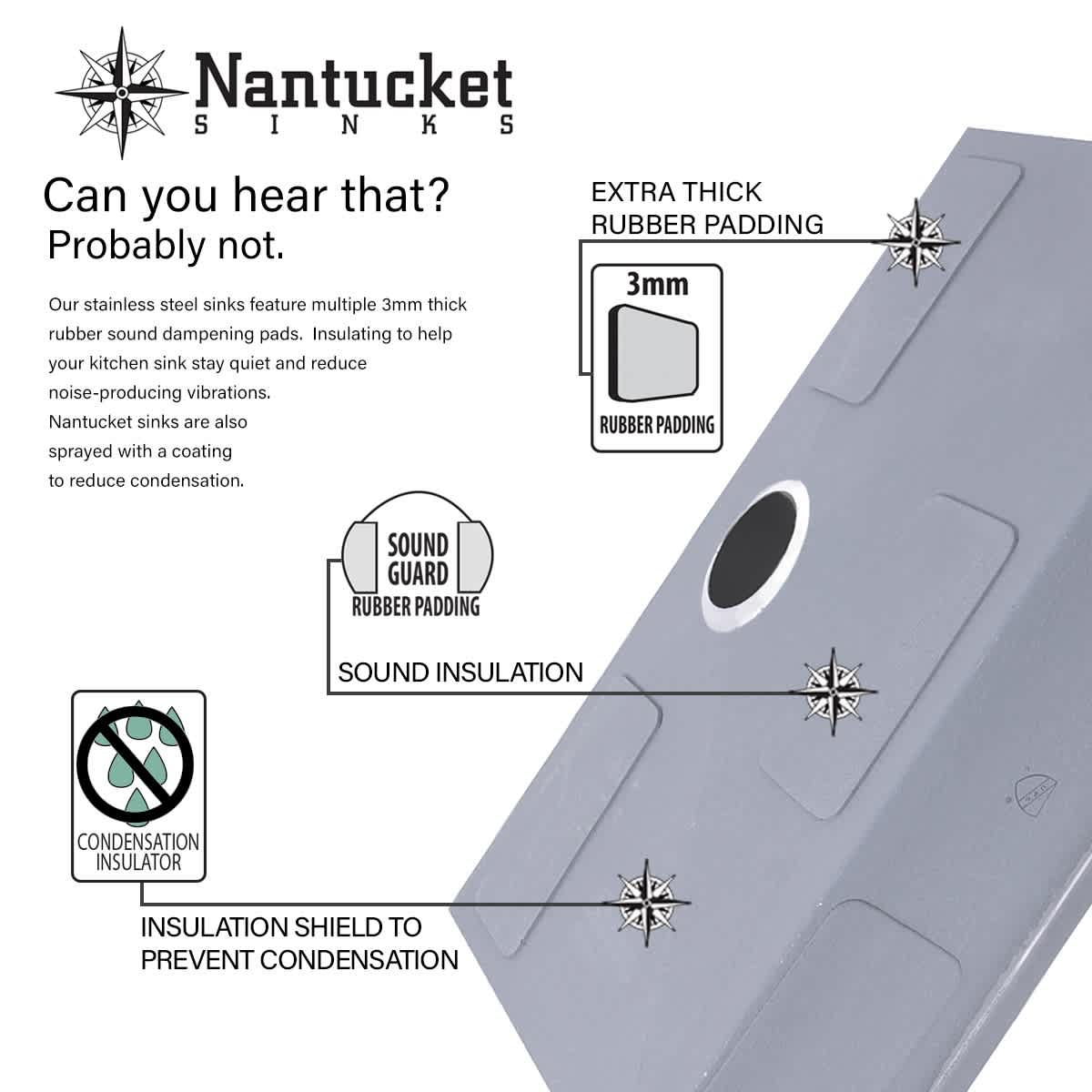 Nantucket NS3018-9-16 Kitchen-Sinks - View #7