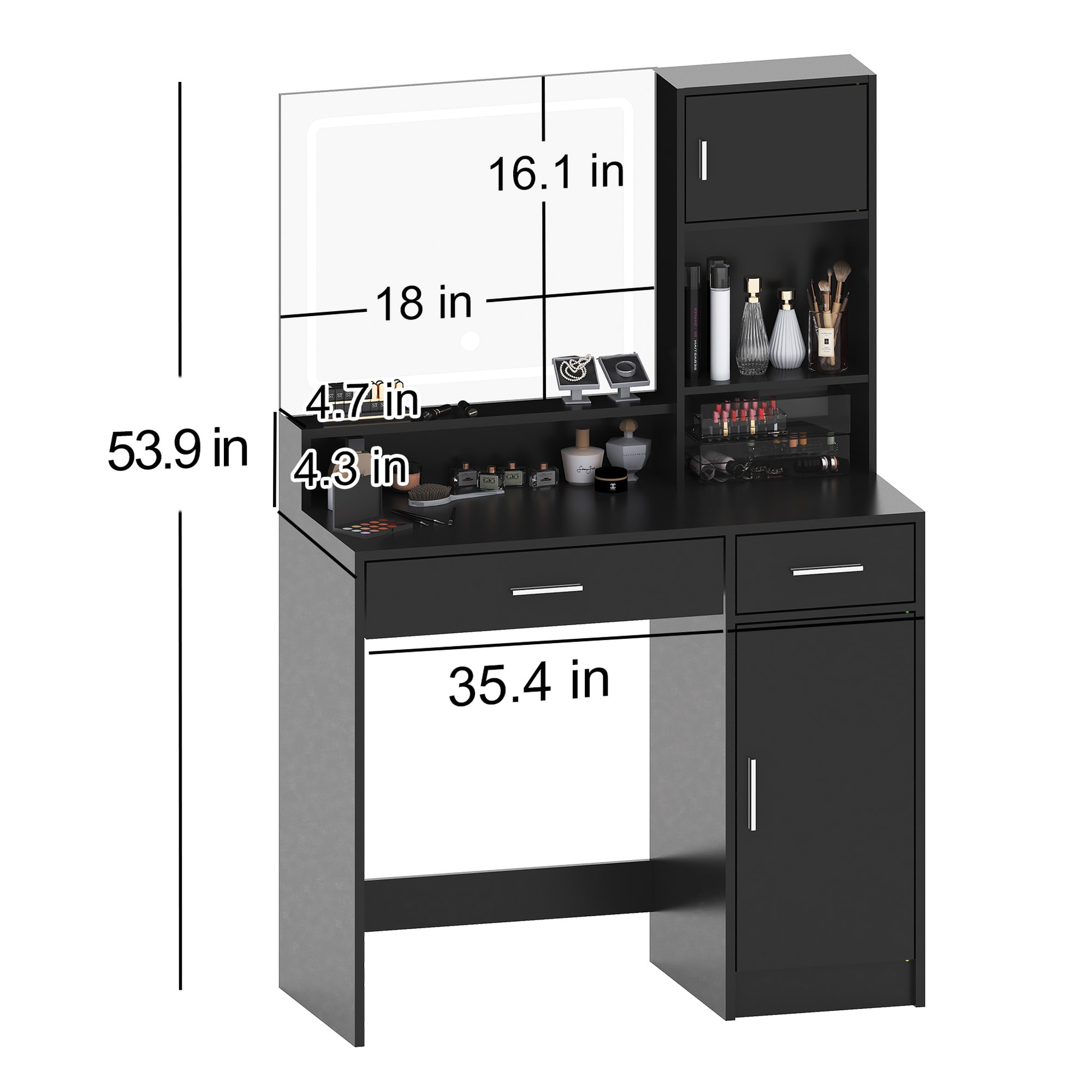 Vorene J-DNG2VZ8WTM37 Bedroom-Vanities - View #7