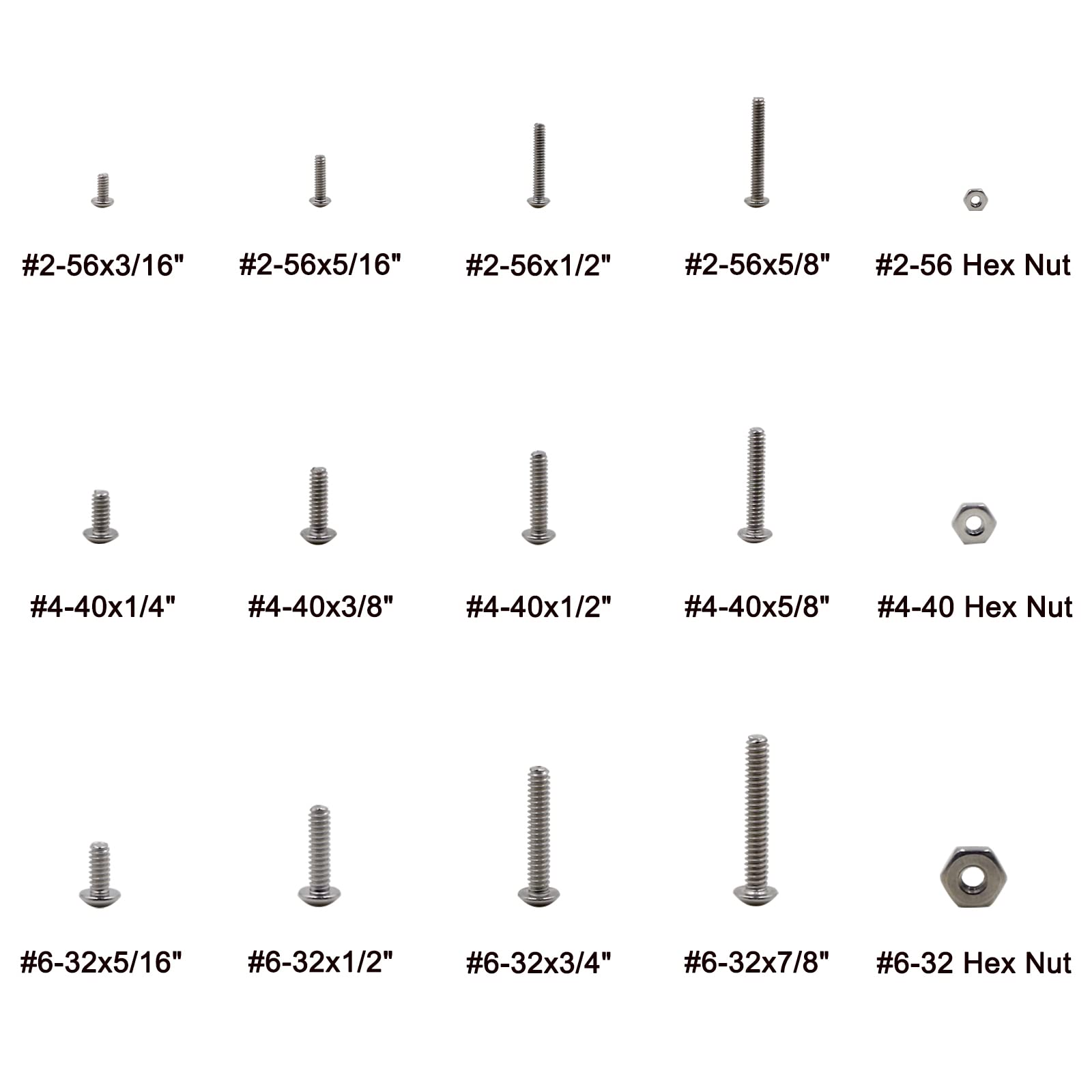 SenQWFa LDC0827C345 Metric-Machine-Screws - View #4