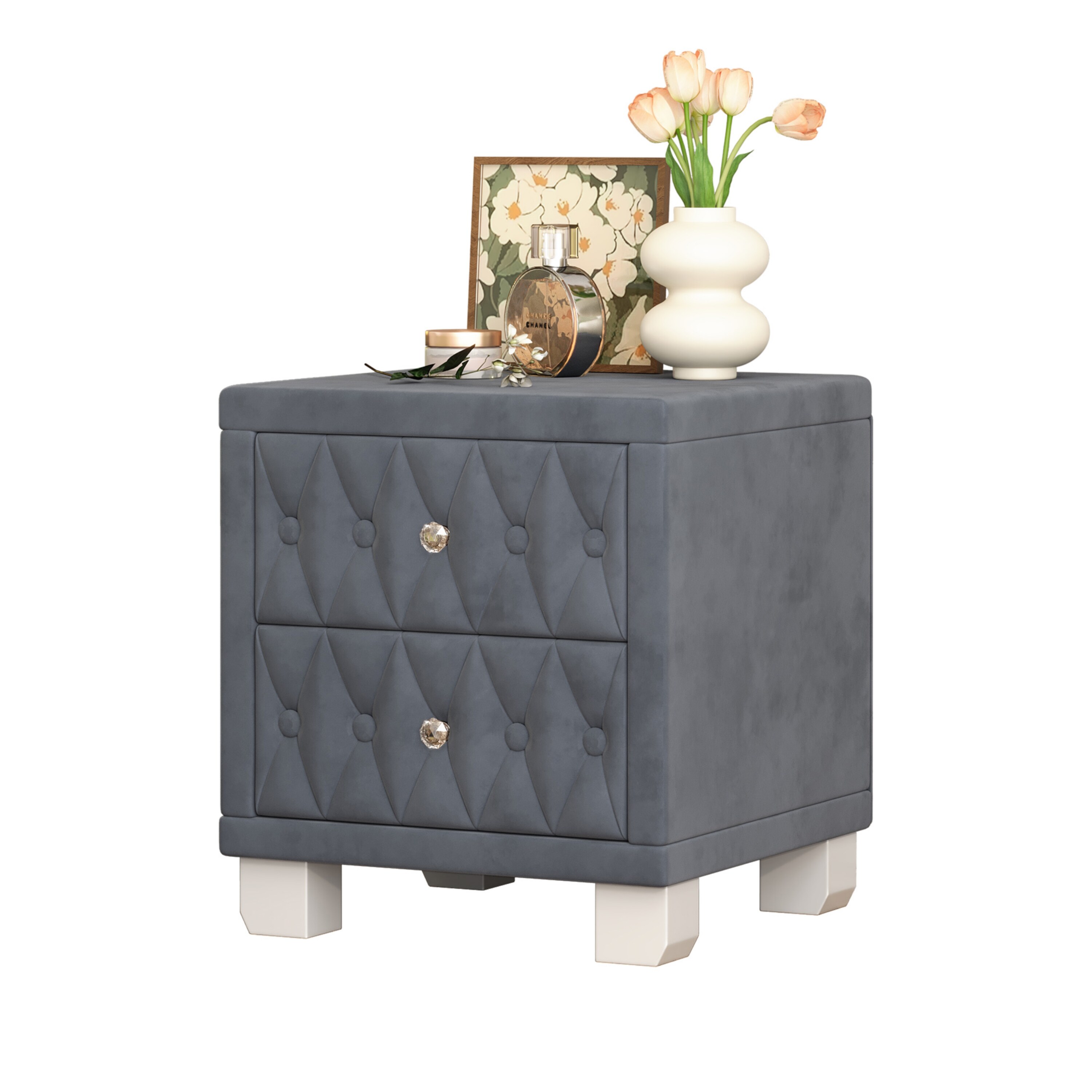 VERYKE LL-NSD004GY nightstands - View #3