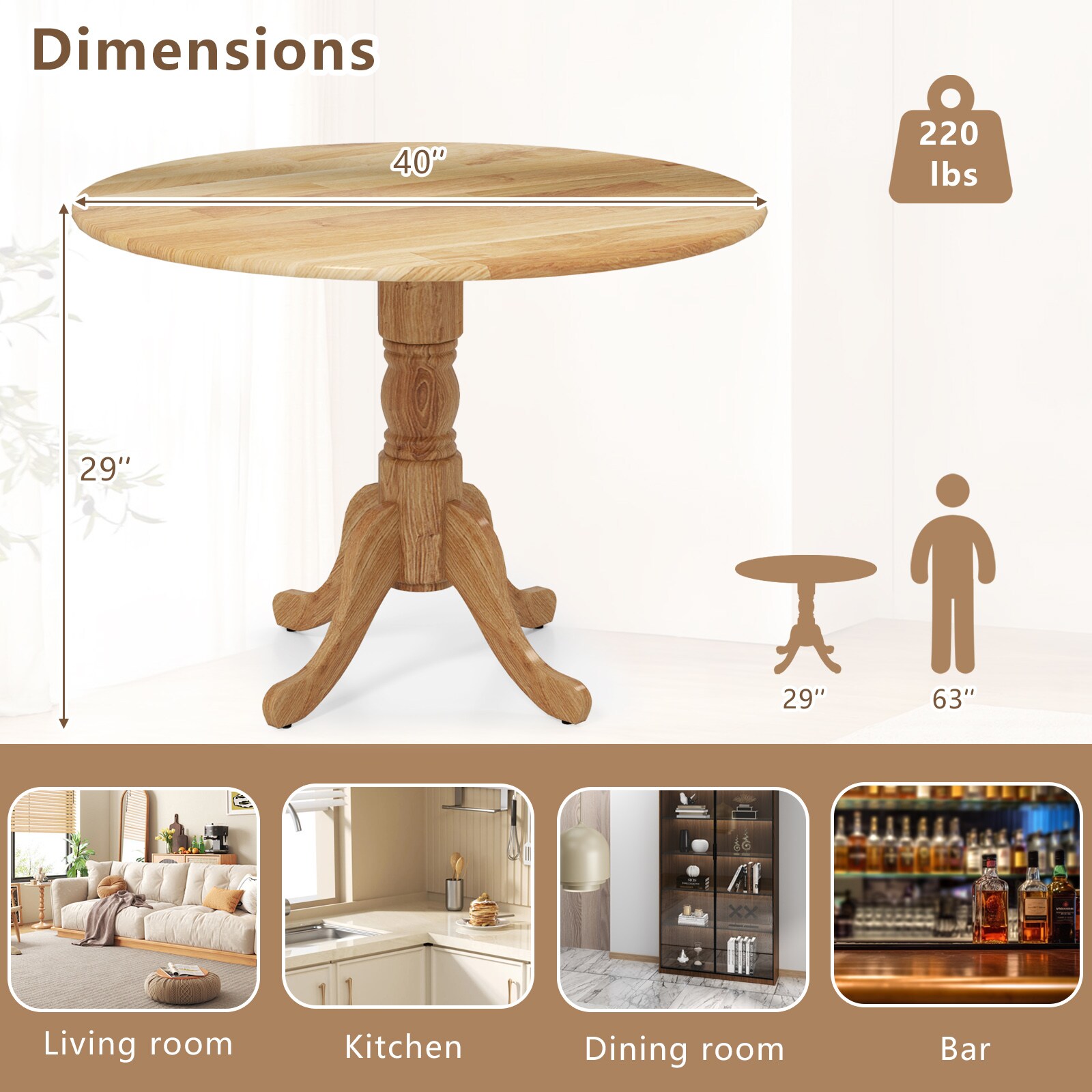 Poinic CWJ55732NA Dining-Tables - View #3