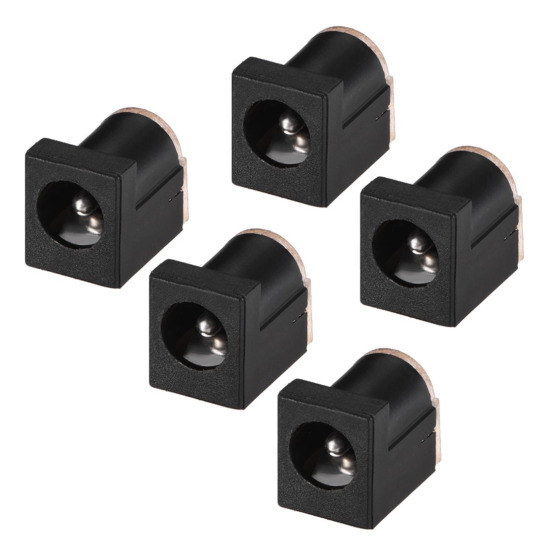Unique Bargains DC-012 5.5mmx2.1mm DC Power Jack Socket 3 Pin Female Panel Mount Connector 5pcs