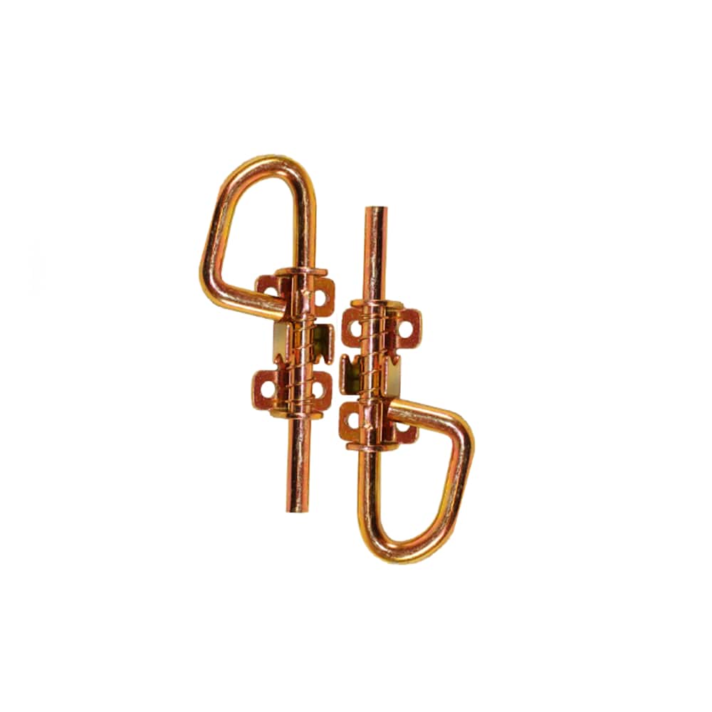 Shed Windows and More LBB-PAIR Loop Style Spring Barrel Bolts 2-Pack Cooper
