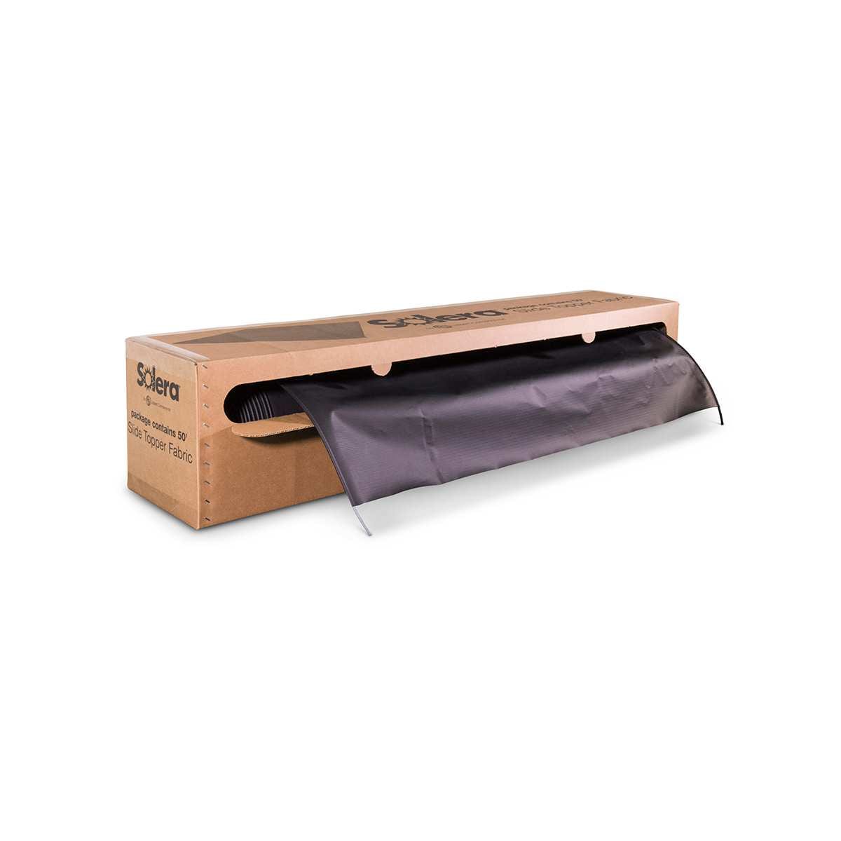 Lippert Solera Universal Slide Topper Replacement Cut-to-fit Fabric - Black 432253