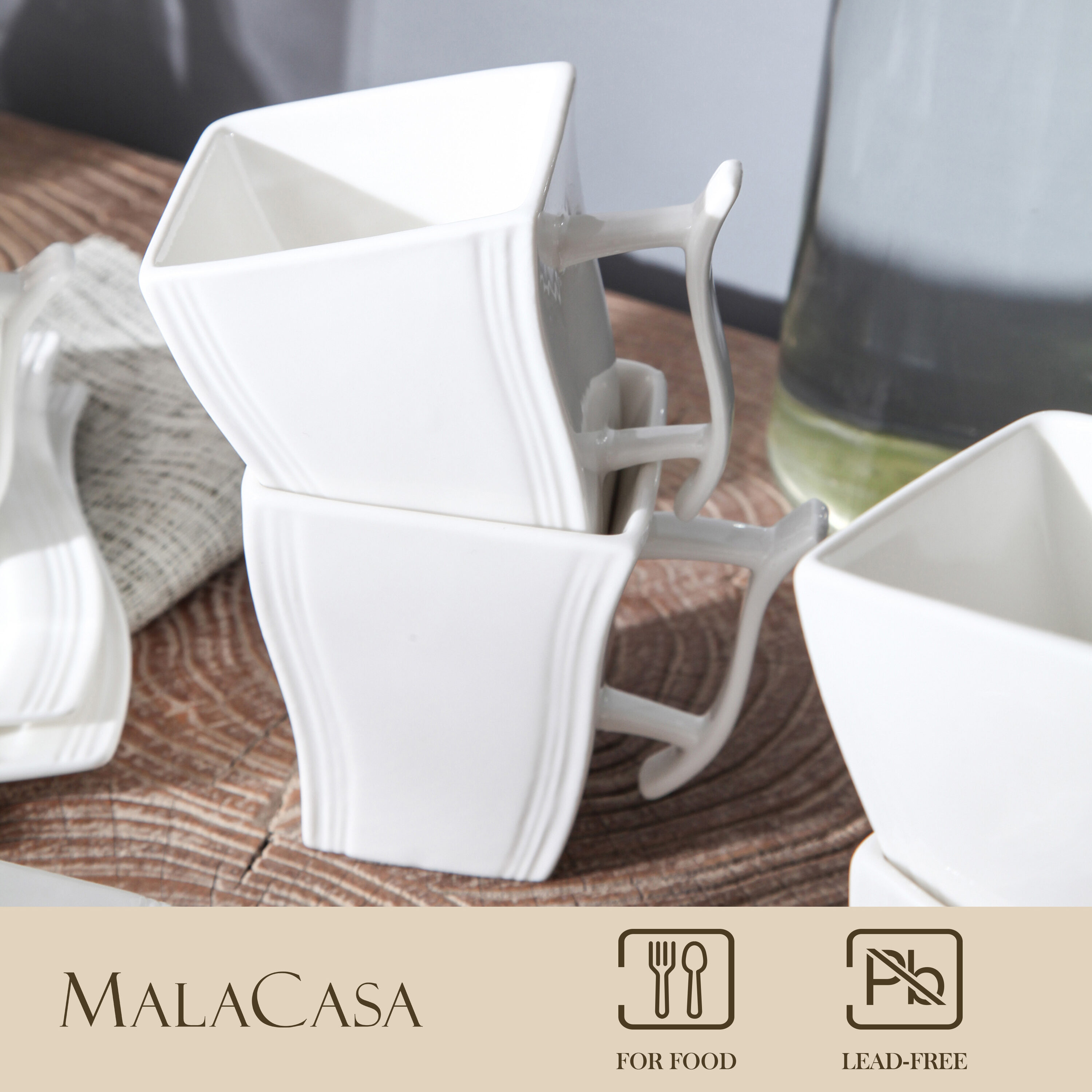 MALACASA FLORA-6CP drinkware - View #3