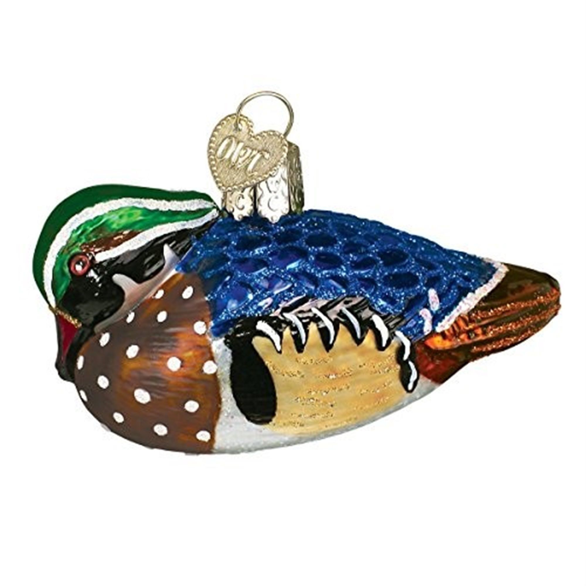 Old World Christmas 729343160461 Glass Blown Ornament for Christmas Tree - Wood Duck