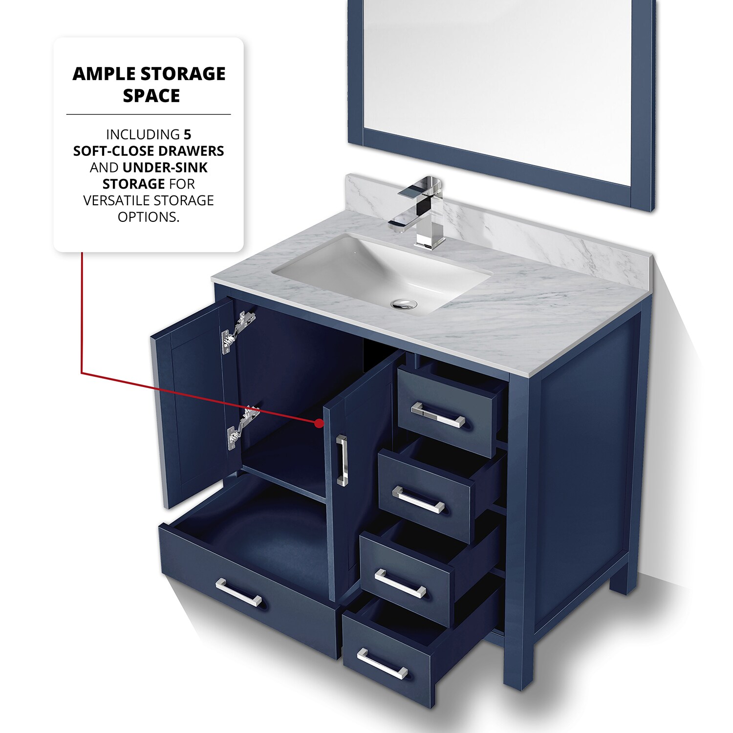 Lexora LJ342236SEDSM34FL Bath-Vanity-Combo - View #6