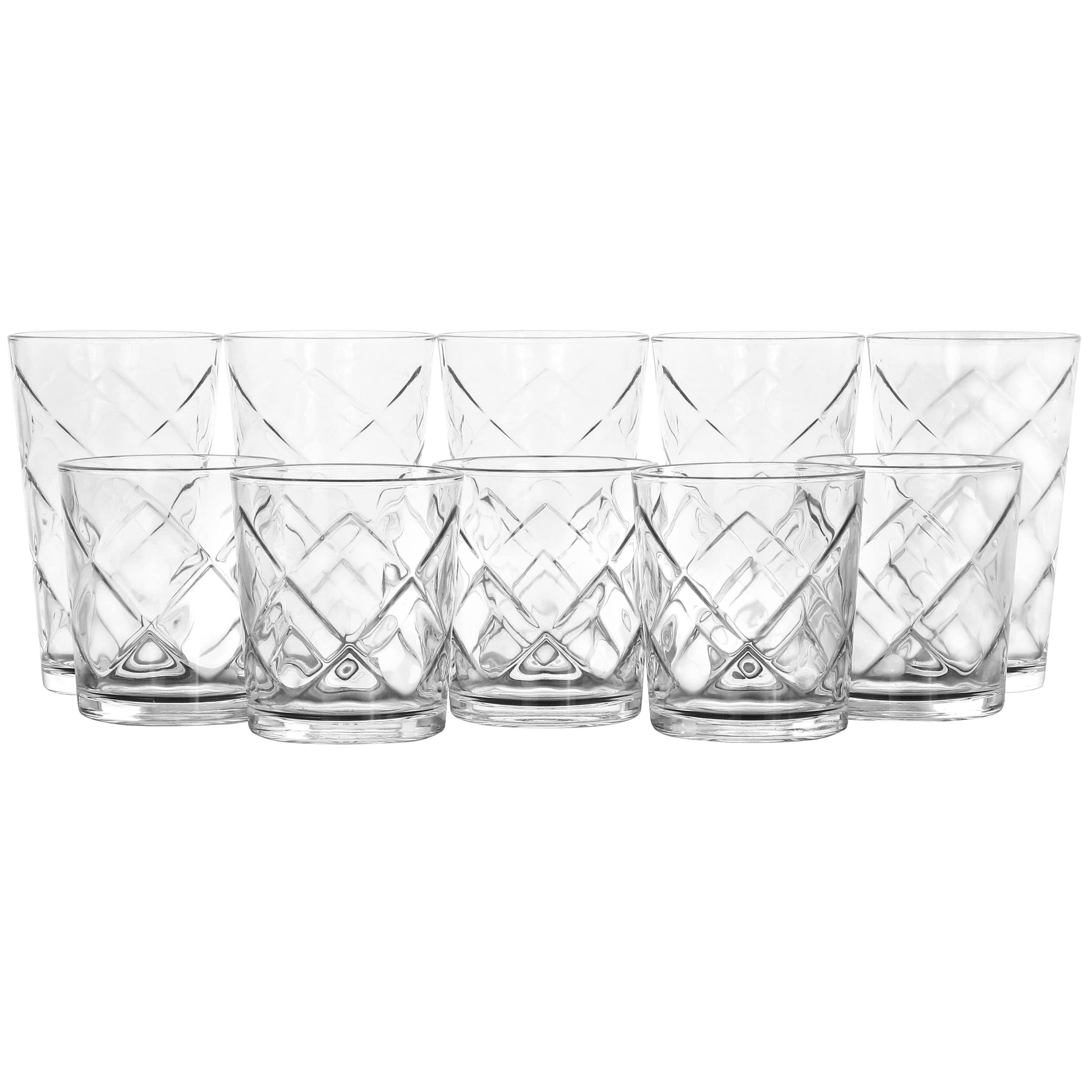 Laurie Gates 15 9 Fl Oz Glass Clear Drinkware Set Of In The Drinkware Department At Lowes Com