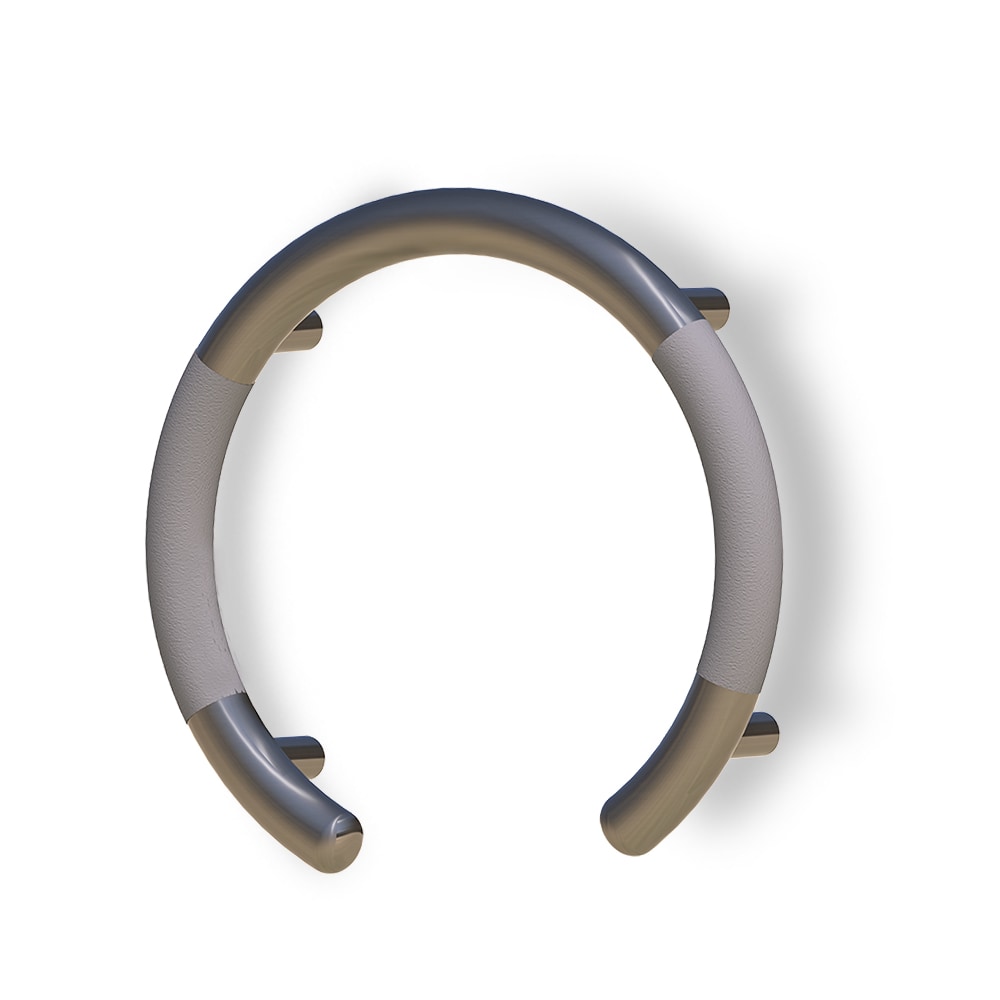 PULSE 4002-SSB 8.72-in Stainless Steel Brushed Wall mount ADA Compliant Grab Bar ( 300 Weight Capacity )