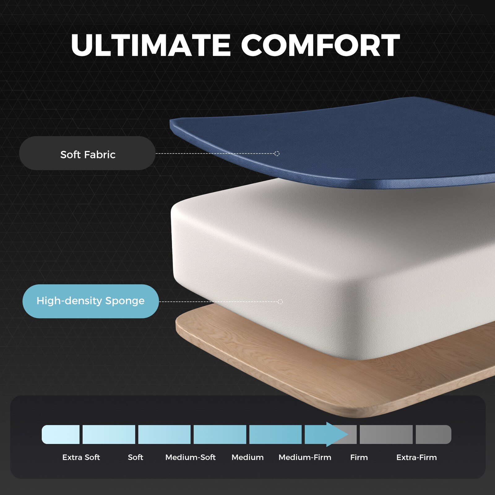 GTPLAYER LOWE-800A-BL-FABRIC Office-Chairs - View #6