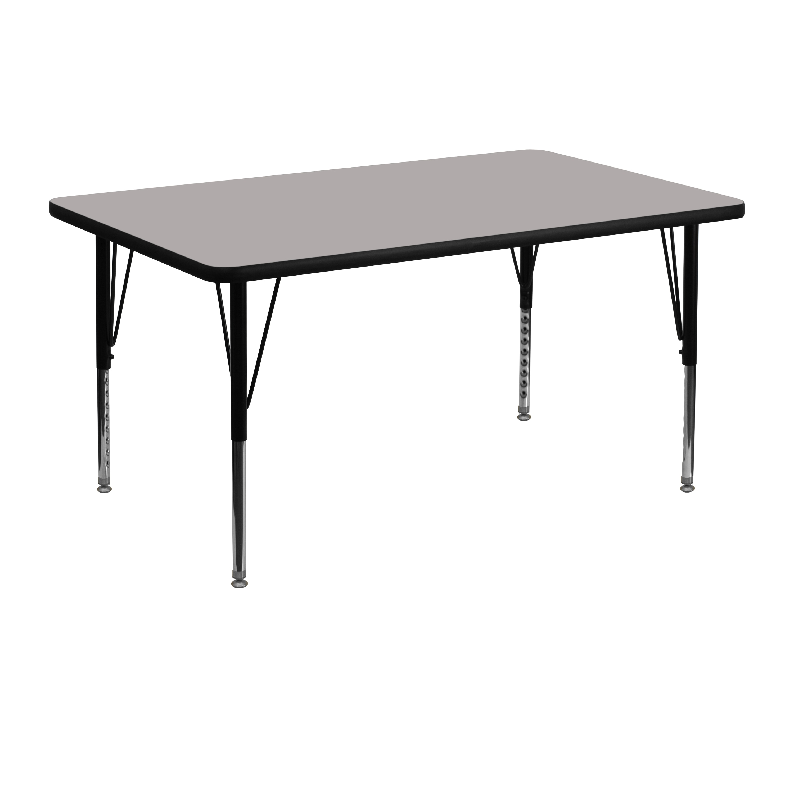 Emma + Oliver 889142719526 30x48 Grey HP Laminate Preschool Activity Table