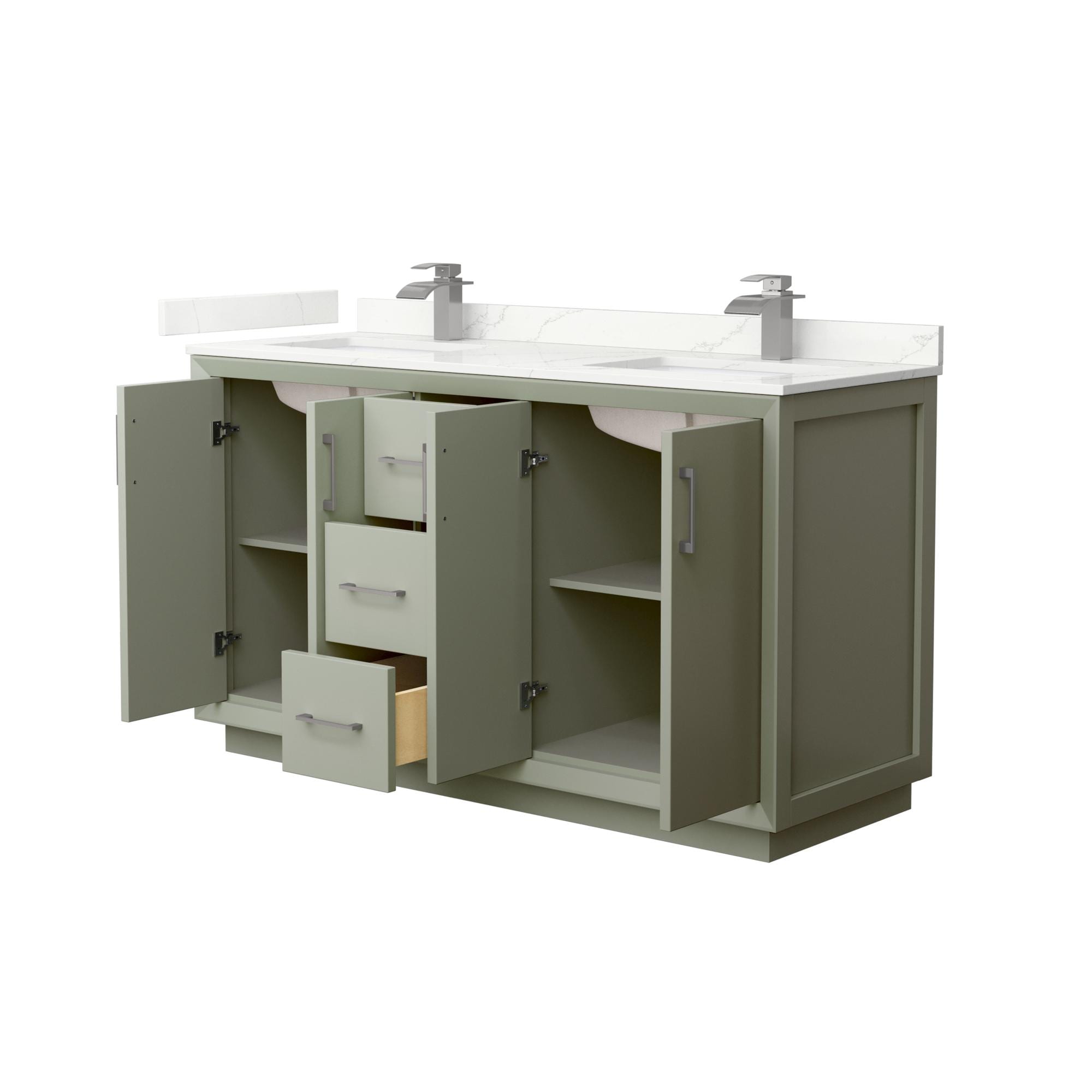 Wyndham Collection WCF414160DLGGTUNSMXX Bath-Vanity-Combo - View #2