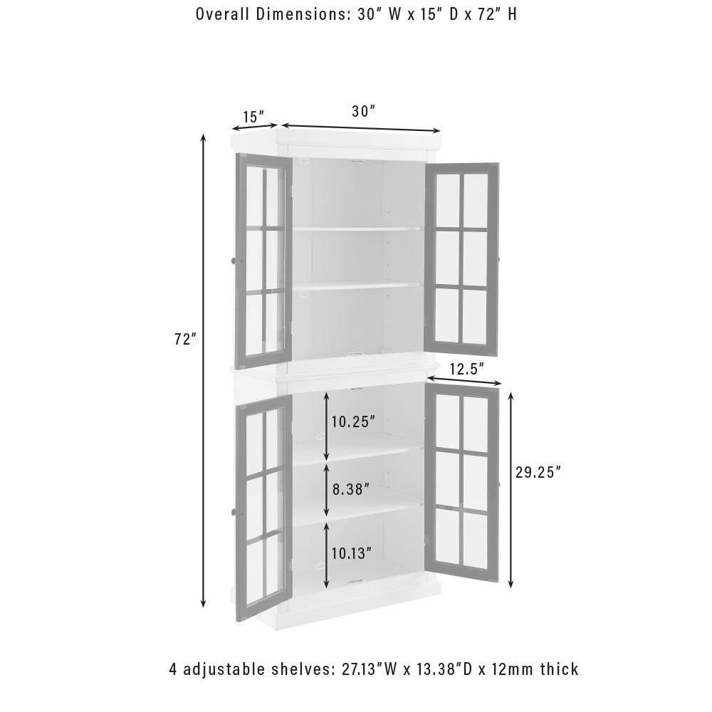 Crosley Furniture KF33023-WH Utility-Storage-Cabinets - View #3