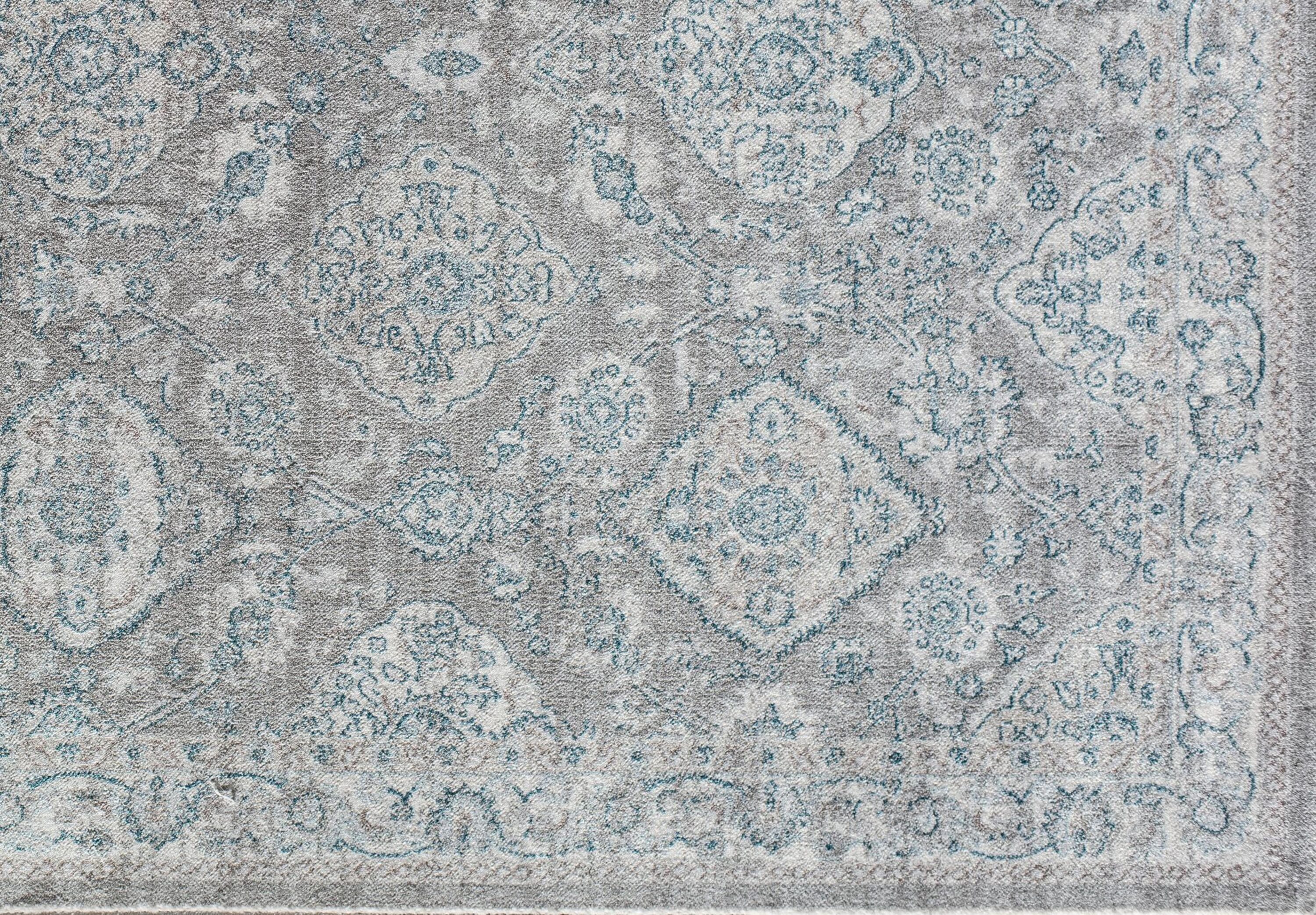 Rugs America Laurel 5 x 7 Garden Gray Indoor Medallion Area Rug at ...