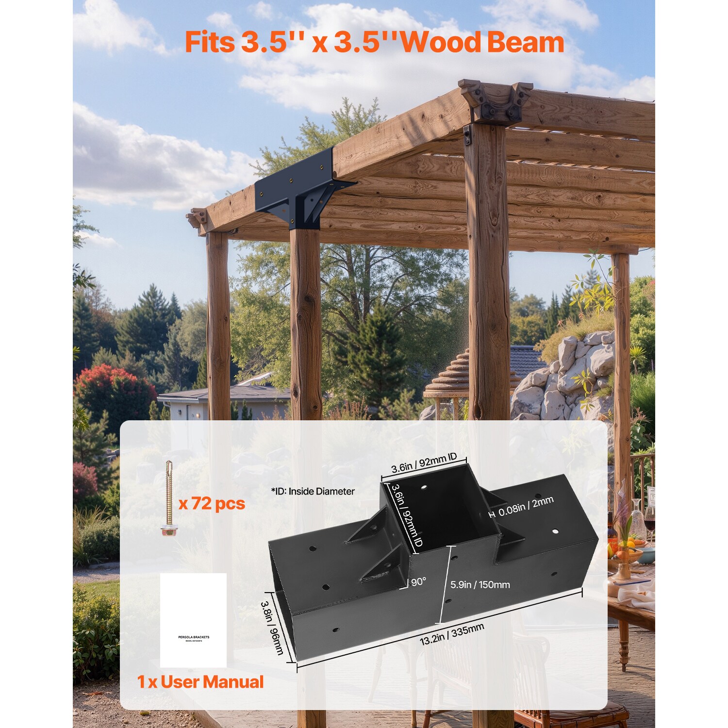 VEVOR SCLPJJ4PCS4X14203V0 Pergola-Parts-Accessories - View #2
