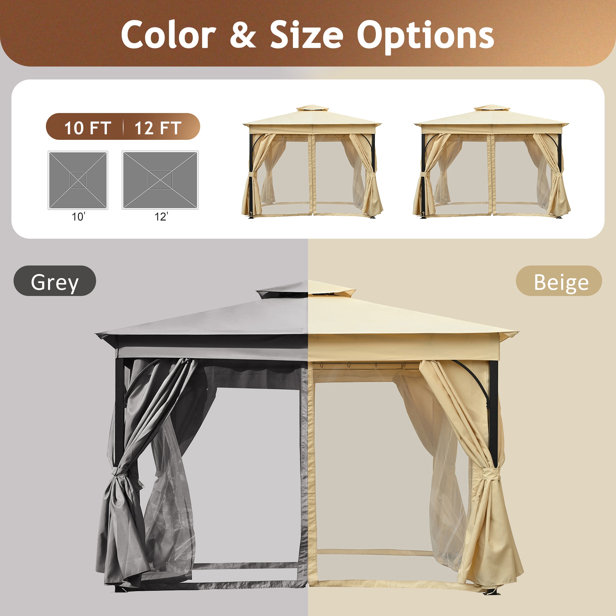 ModernLuxe L-N715P261160A Wood-Resin-Gazebos - View #4