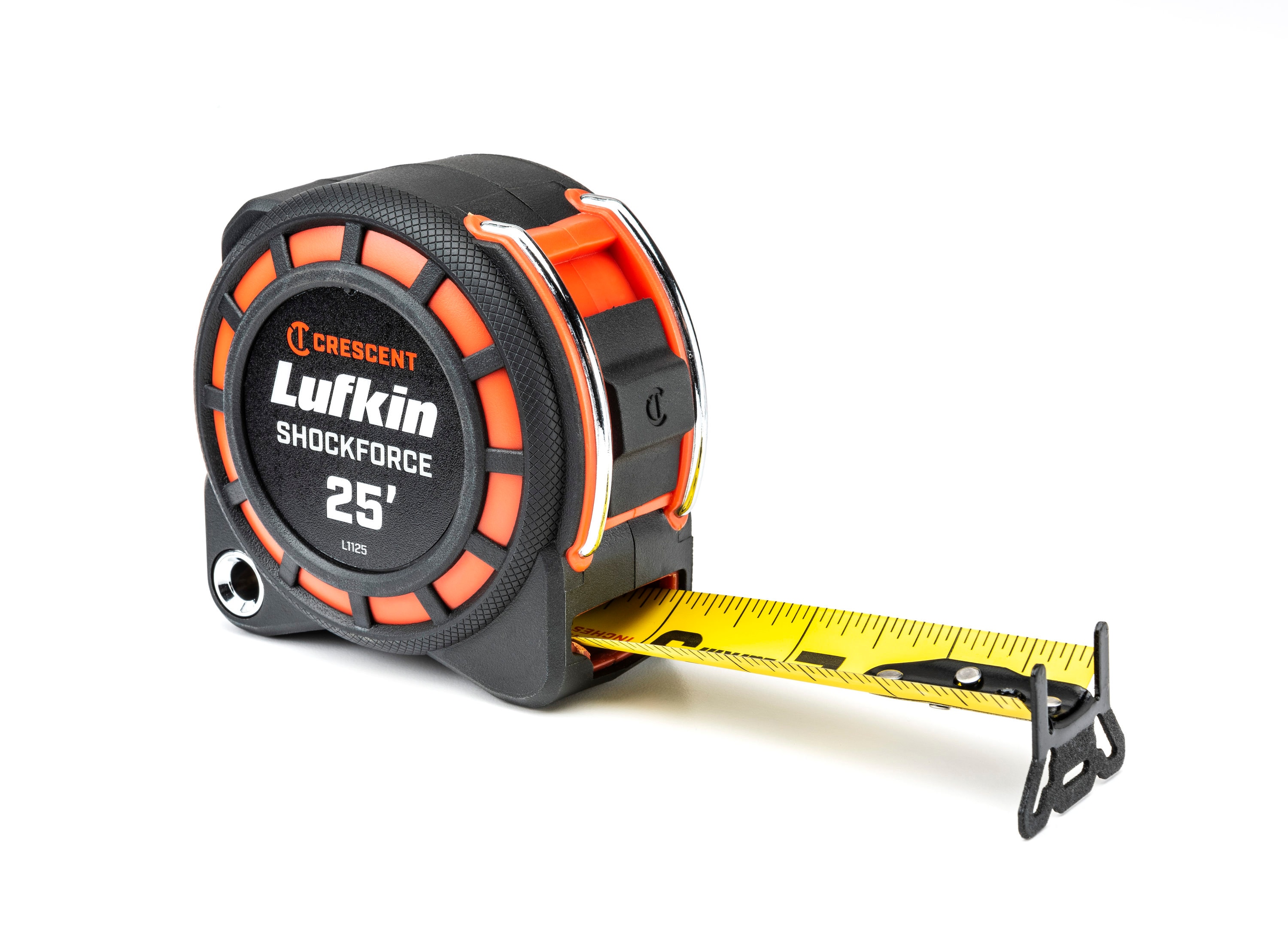 Left-Handed 25 FT Tape Measure with Rubber Guard