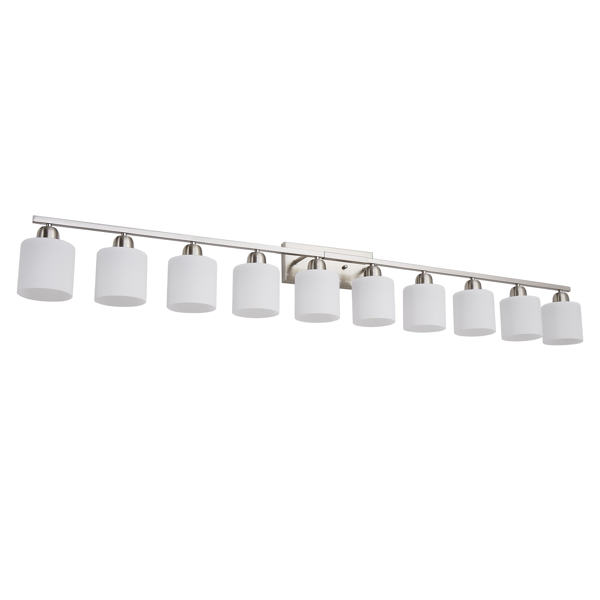 Iseryn 6.7-in 10 Light Chrome Integrated LED Modern/contemporary Bathroom Vanity light