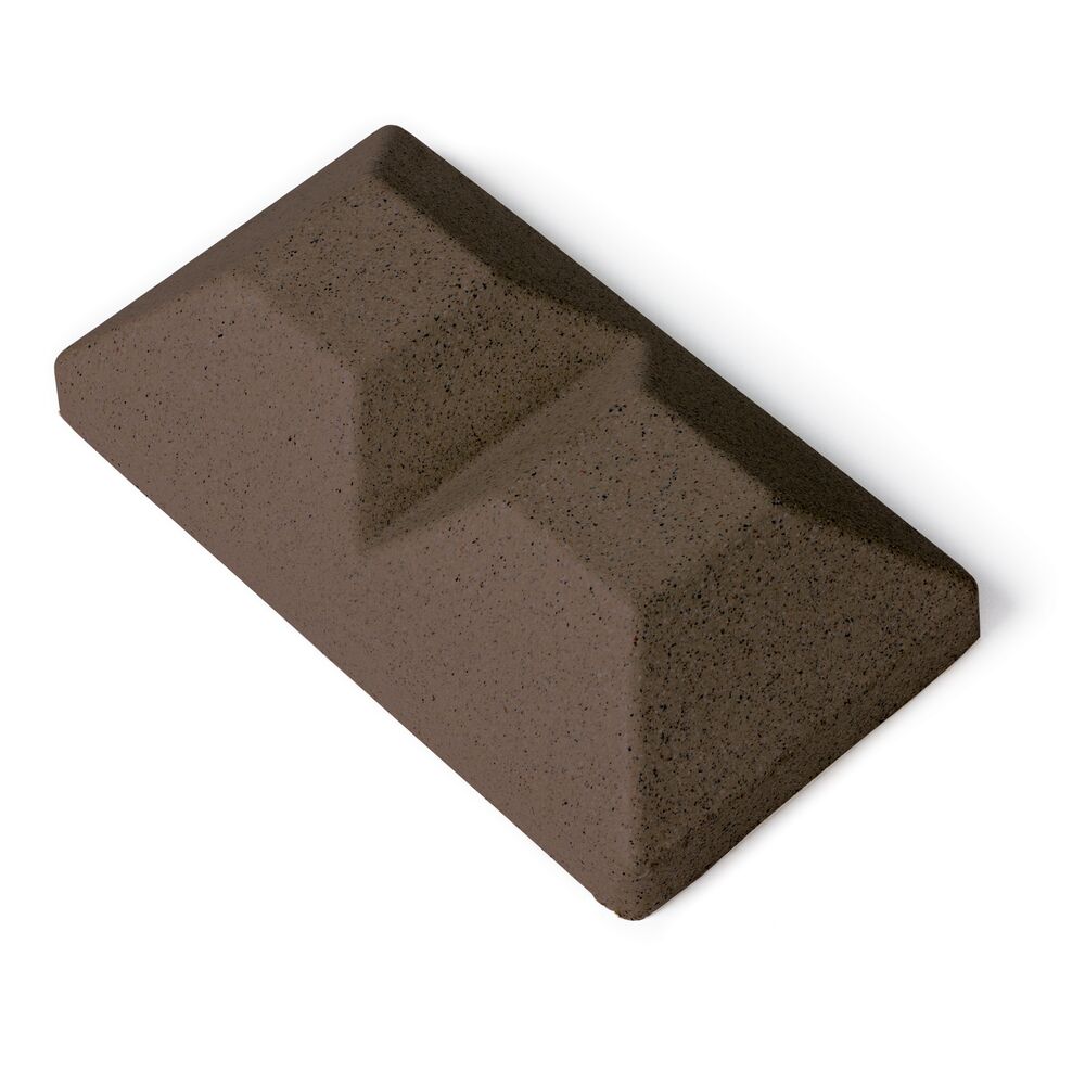 CATALYST 643309 5-in W x 10-in L Dark Brown Granite/Walnut Brown Composite fence Post cap - Fits Common Post Measurement: 5-in x 5-in