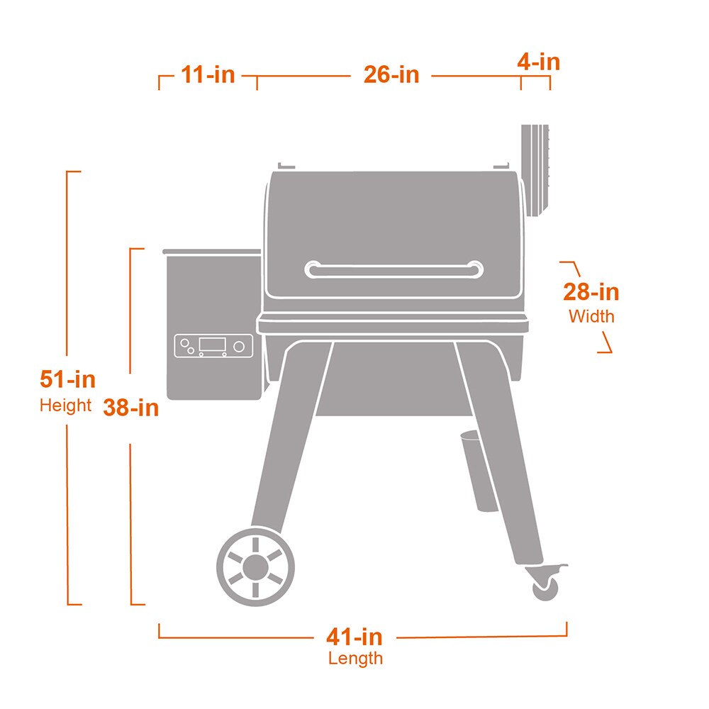Monument Pellet Grill Round Firebox Large 86030 in the Pellet Grills