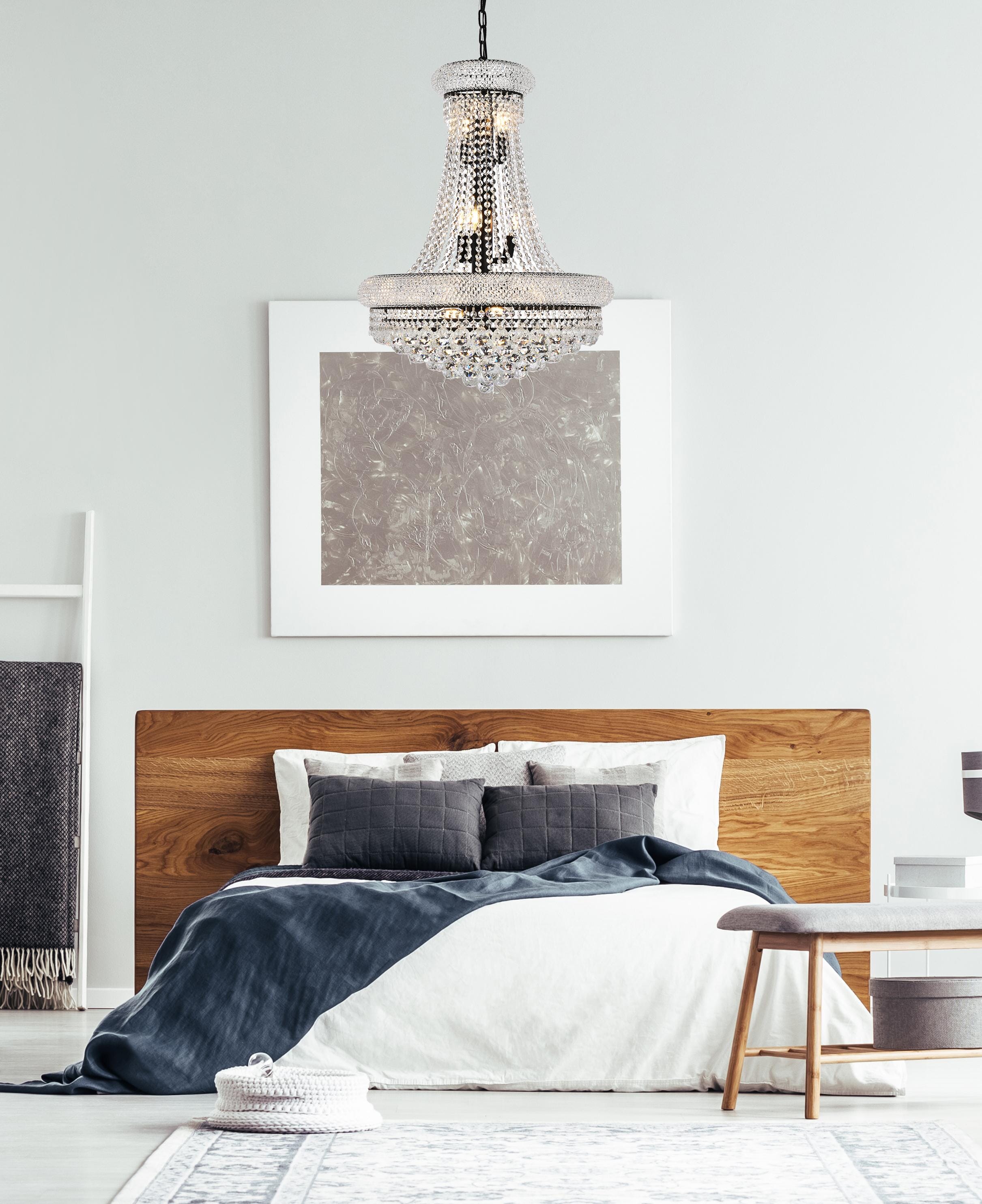Primo Black and Crystal 14-Light Chandelier