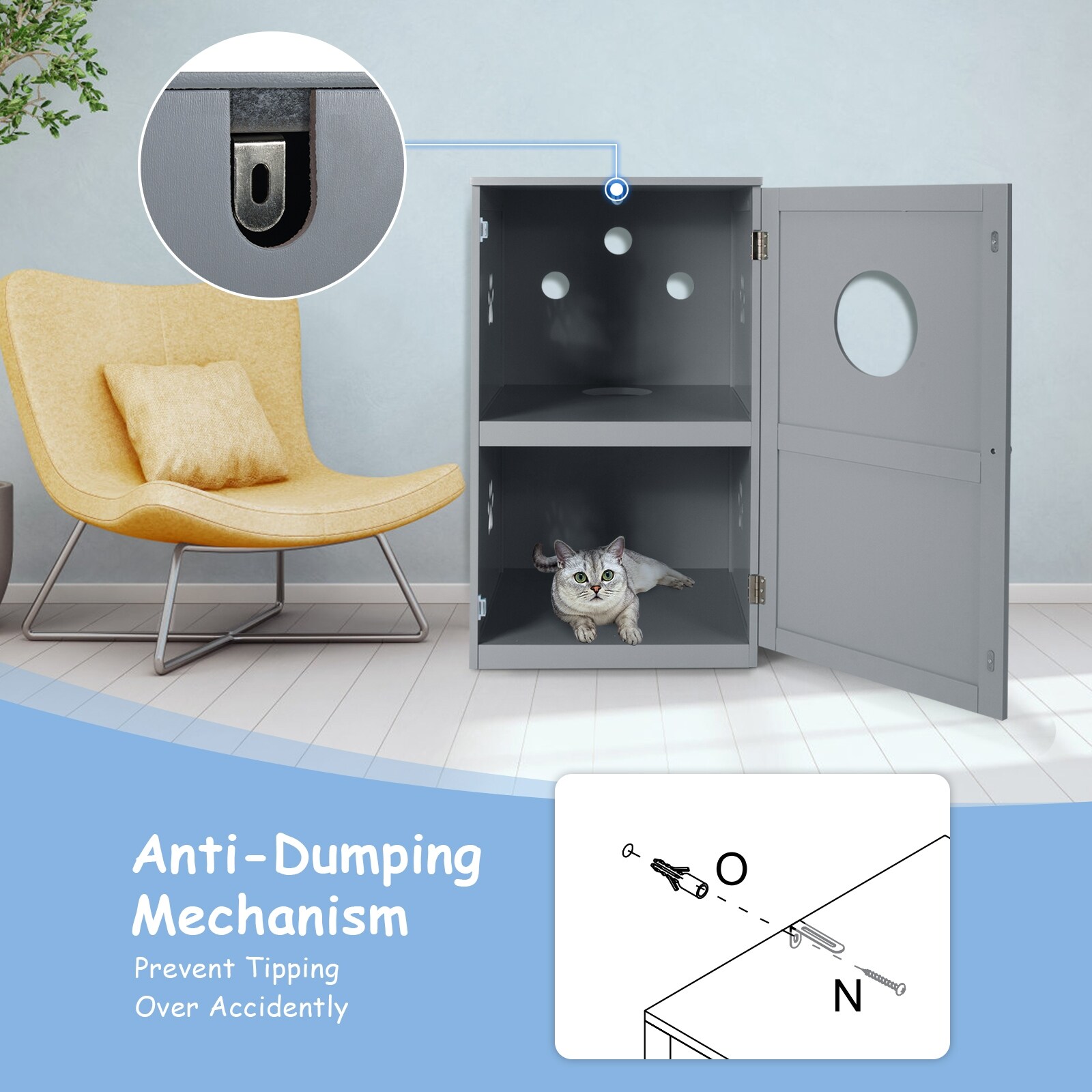 Forclover CJW-LBV01GR Litter-Boxes - View #6