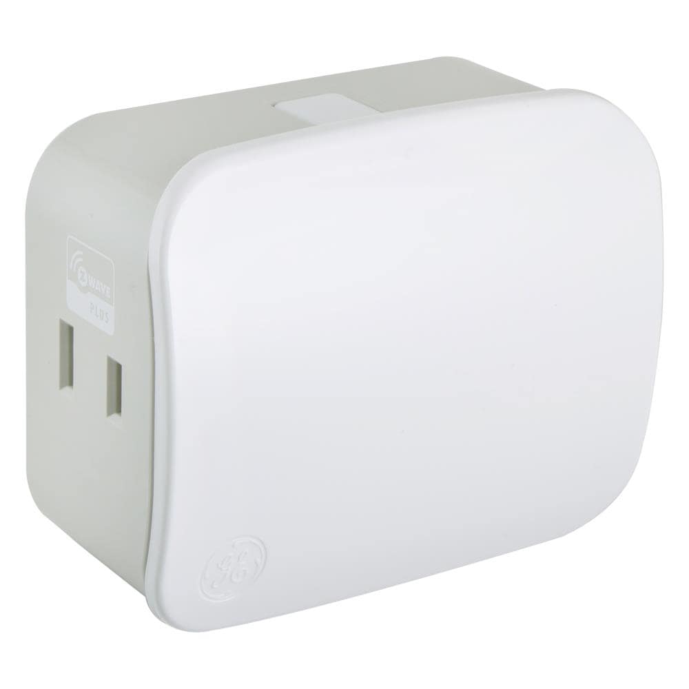 GE Z-Wave Plus White/Grey Smart Plug-in Dimmer in the Lamp & Light Controls  department at