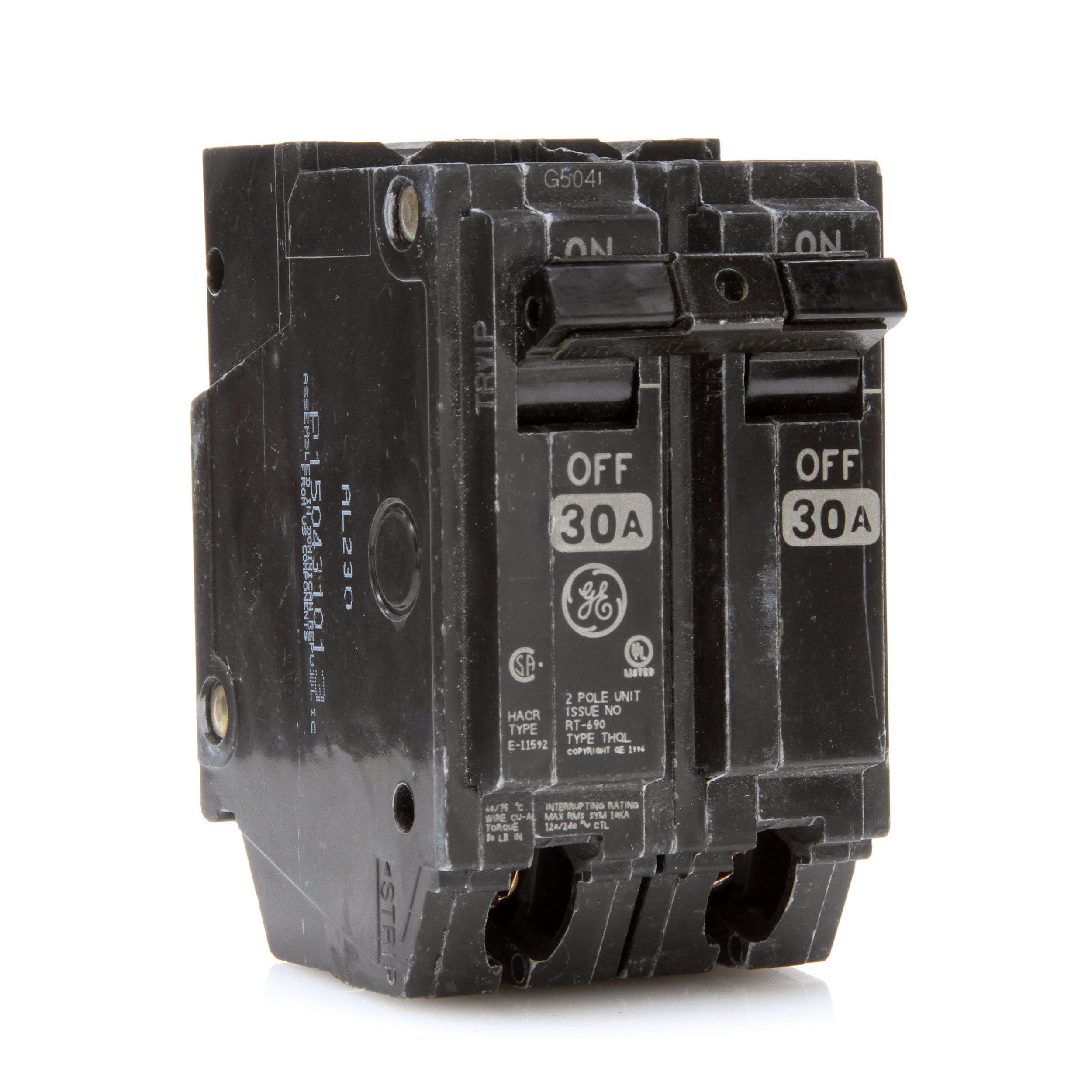 Details about   GENERAL ELECTRIC THQL330 30AMP CIRCUIT BREAKER 